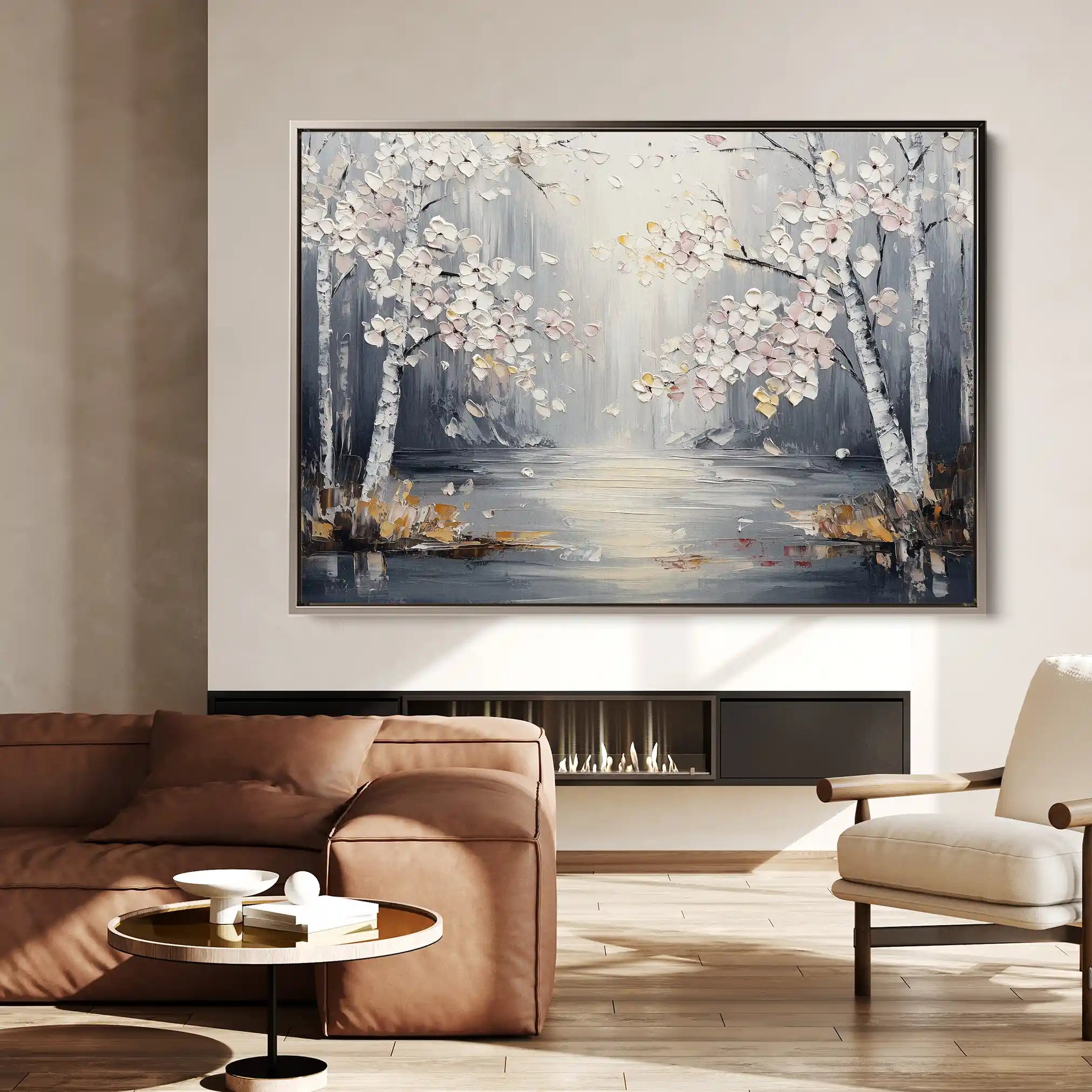 Floral Canvas Wall Art WAD1043-F 90 x 60 cm / Stretched on hidden frame