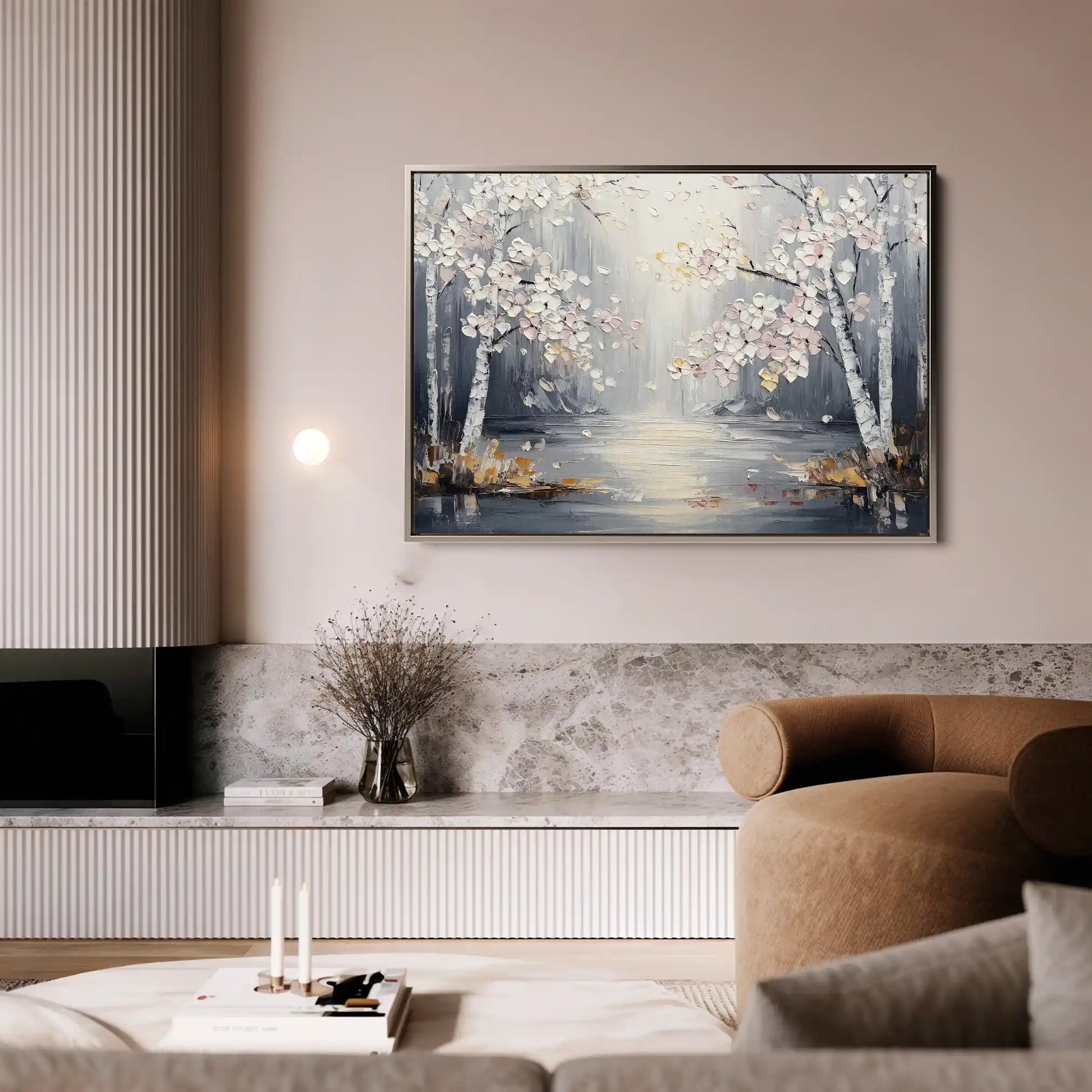 Floral Canvas Wall Art WAD1043-F 90 x 60 cm / Stretched on hidden frame