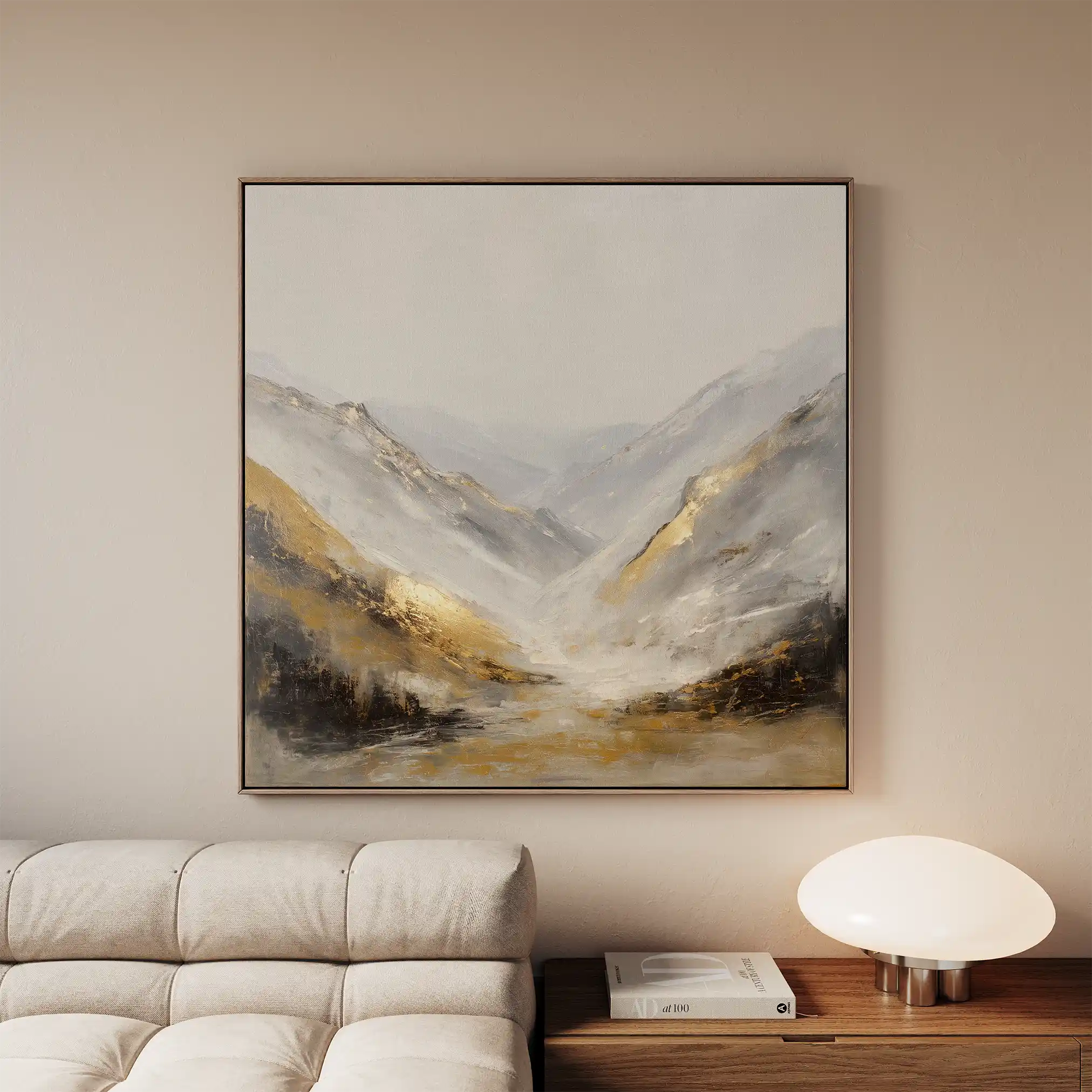 Abstract 1044 Canvas Art 60 x 60 cm / Stretched on hidden frame