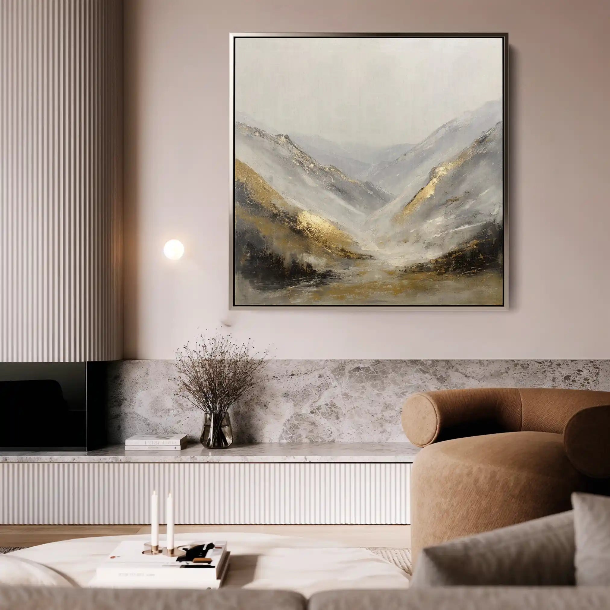 Abstract 1044 Canvas Art 60 x 60 cm / Stretched on hidden frame