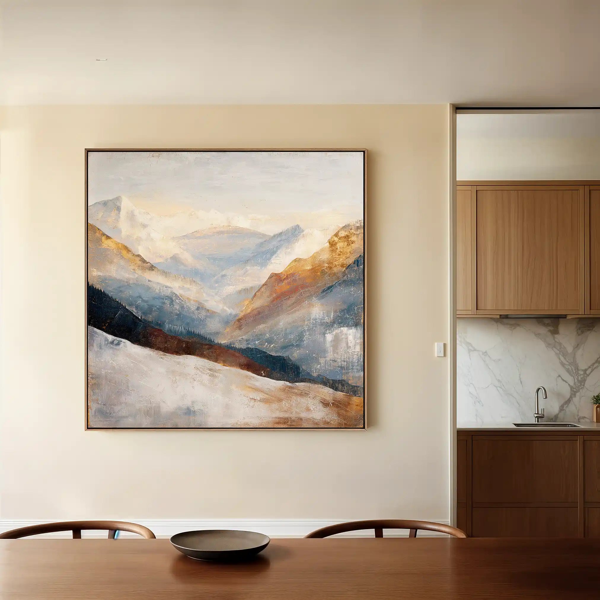 Abstract 1045 Canvas Art 60 x 60 cm / Stretched on hidden frame