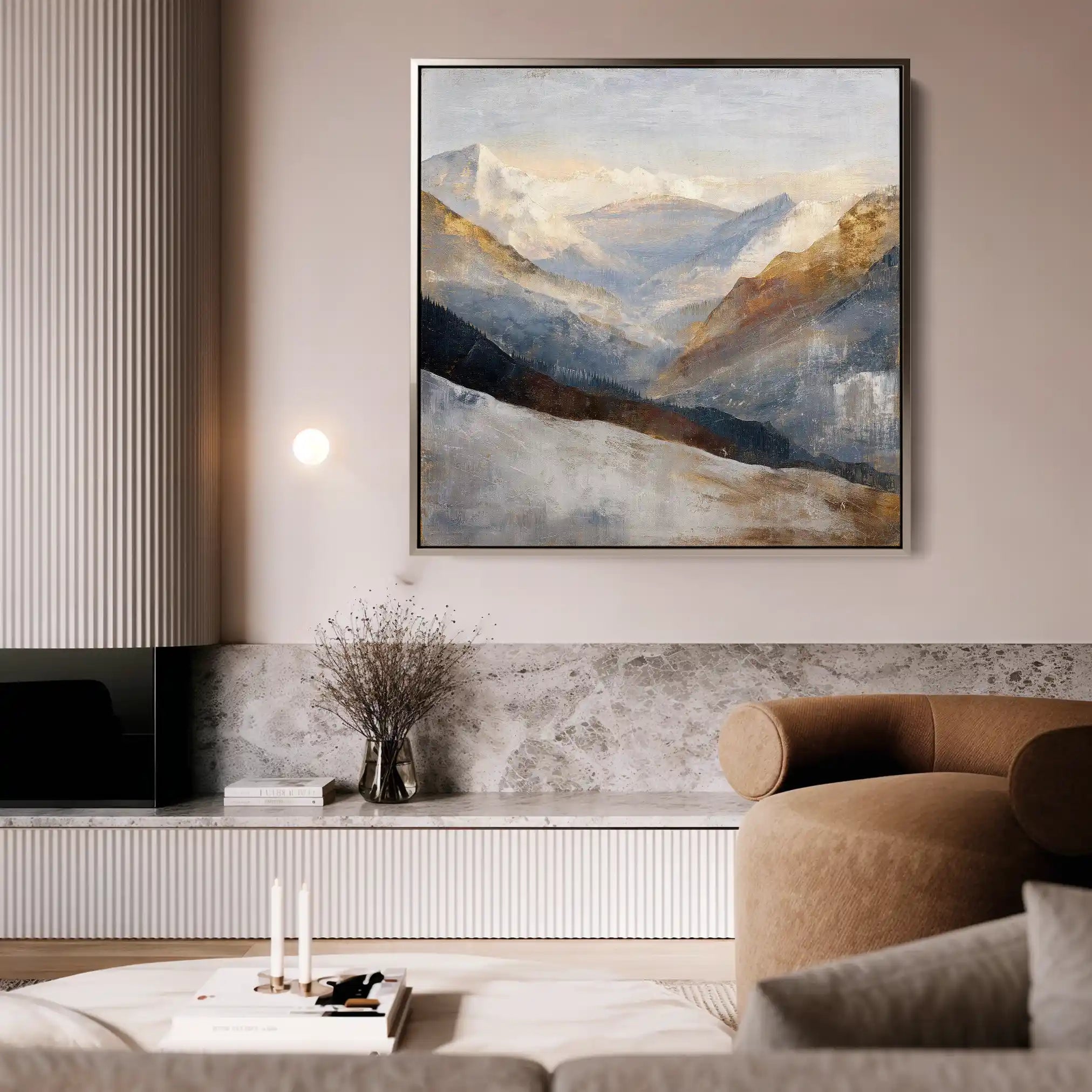 Abstract 1045 Canvas Art 60 x 60 cm / Stretched on hidden frame
