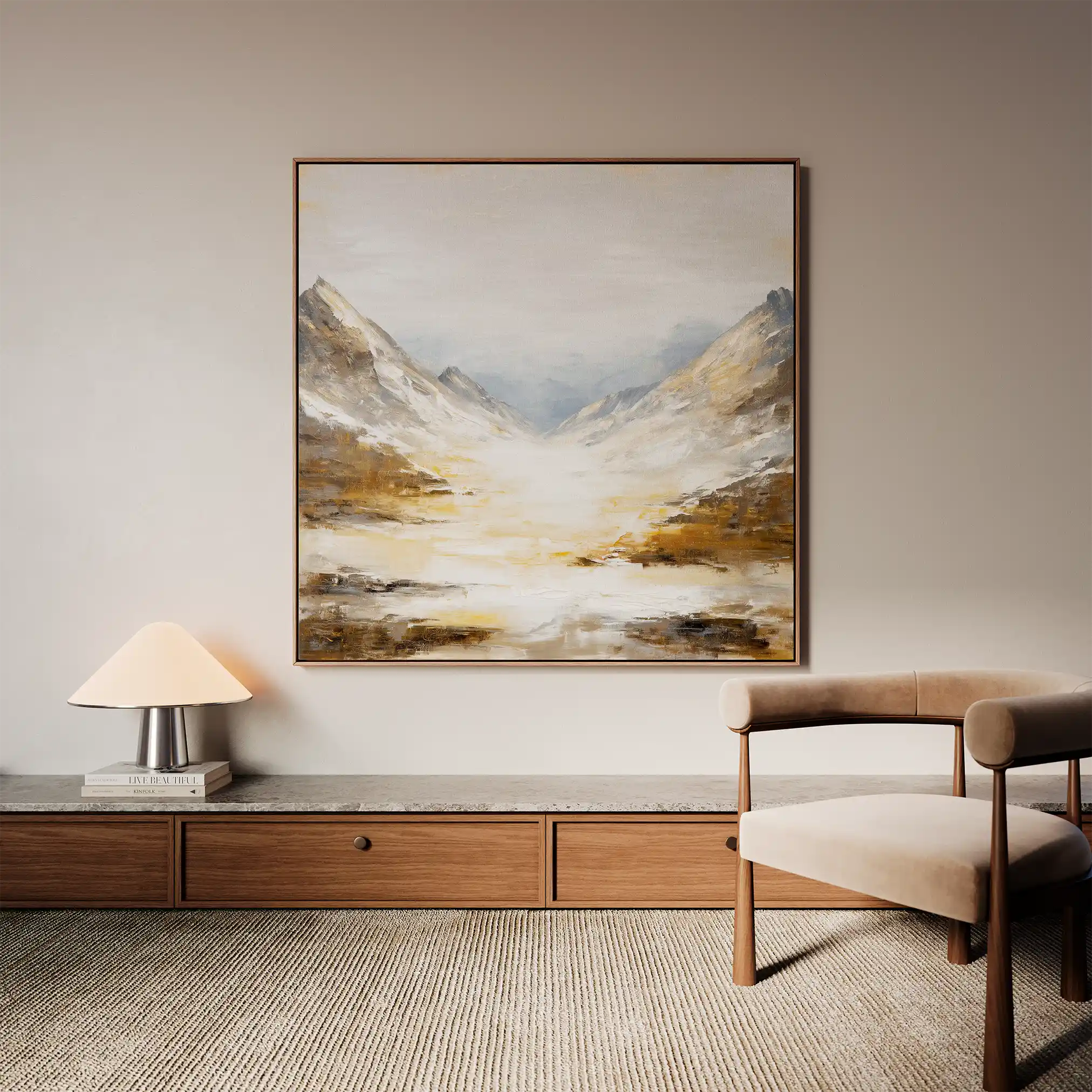 Abstract 1046 Canvas Art 60 x 60 cm / Stretched on hidden frame