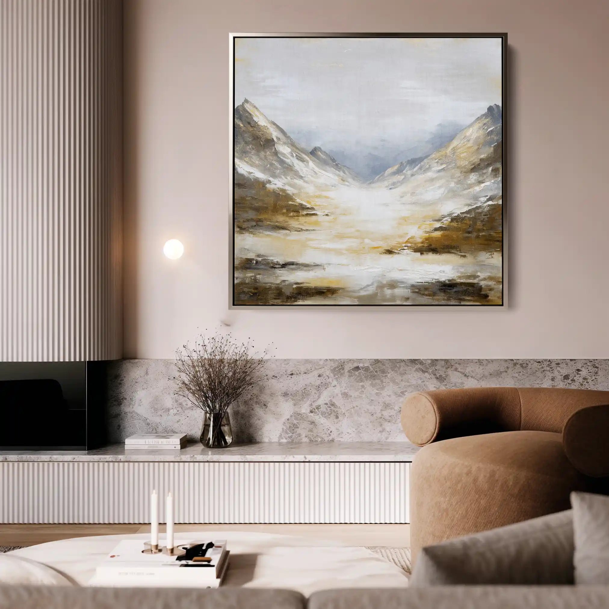 Abstract 1046 Canvas Art 60 x 60 cm / Stretched on hidden frame