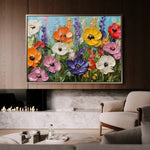Floral Canvas Wall Art WAD1046-F 90 x 60 cm / Stretched on hidden frame