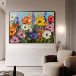 Floral Canvas Wall Art WAD1046-F 90 x 60 cm / Stretched on hidden frame