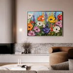 Floral Canvas Wall Art WAD1046-F 90 x 60 cm / Stretched on hidden frame