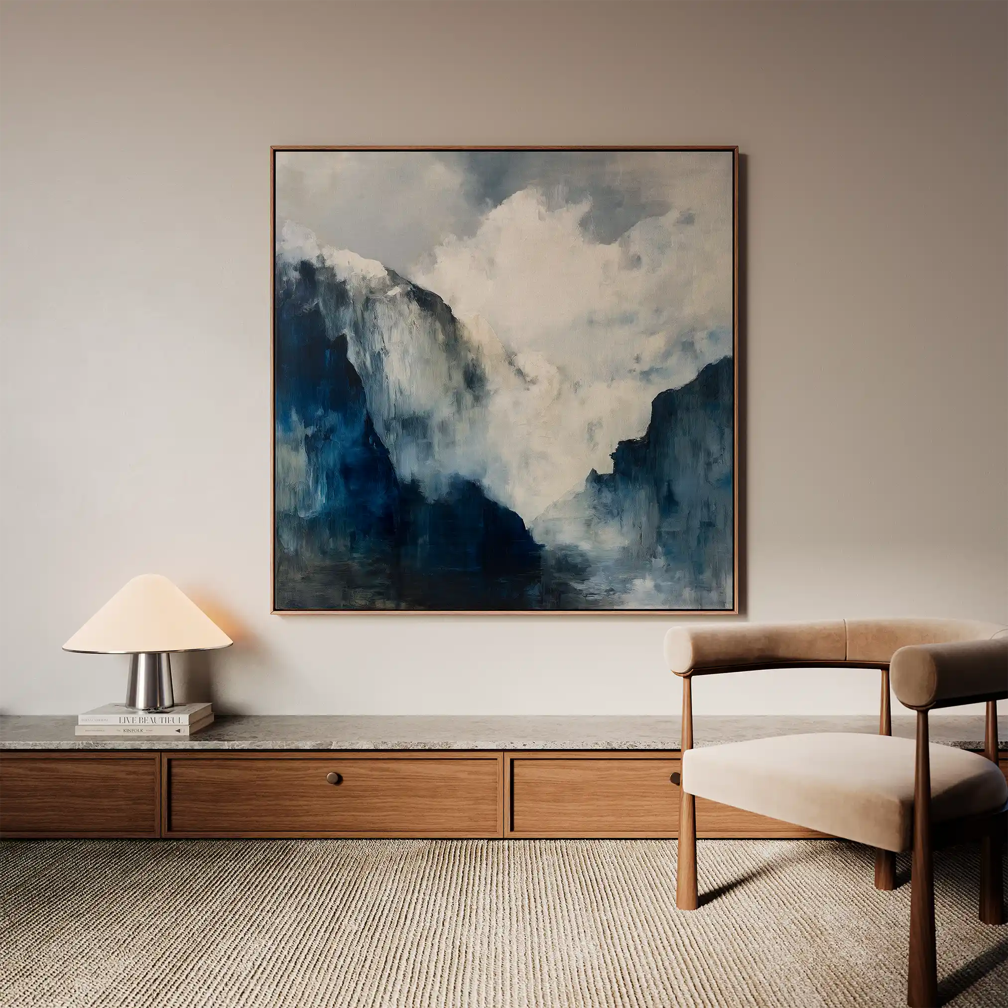 Abstract 1047 Canvas Art 60 x 60 cm / Stretched on hidden frame