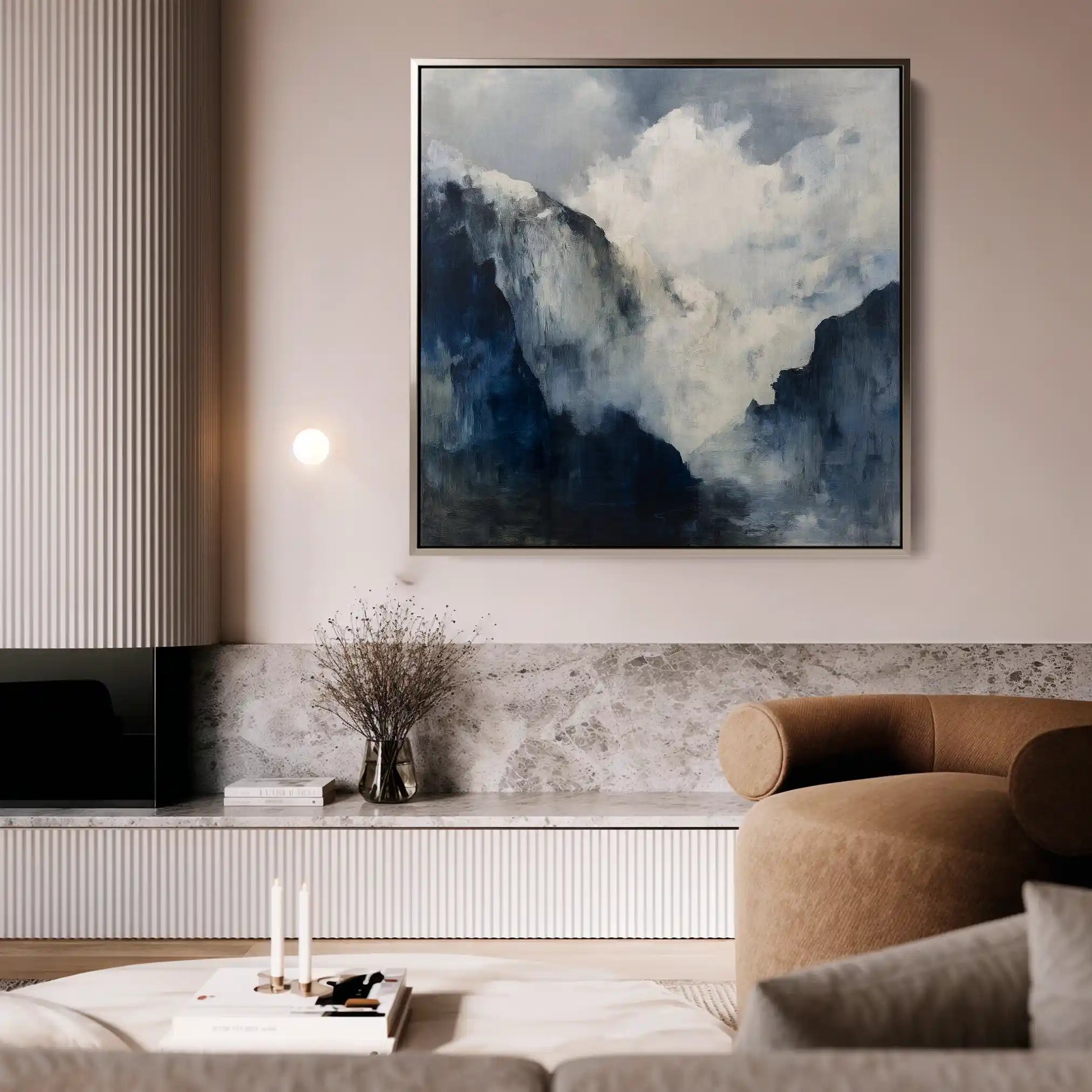 Abstract 1047 Canvas Art 60 x 60 cm / Stretched on hidden frame