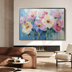 Floral Canvas Wall Art WAD1047-F 90 x 60 cm / Stretched on hidden frame