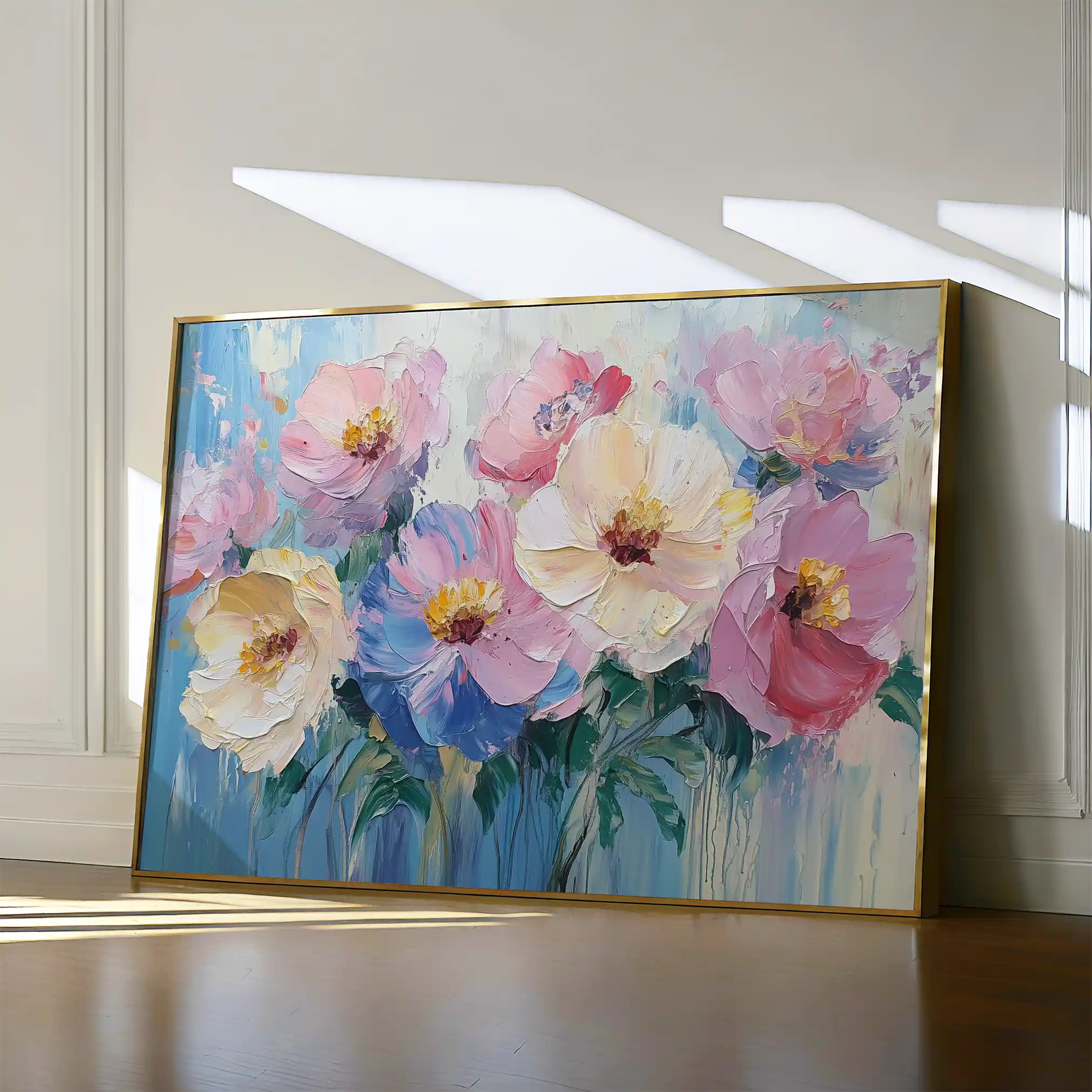 Floral Canvas Wall Art WAD1047-F 90 x 60 cm / Stretched on hidden frame