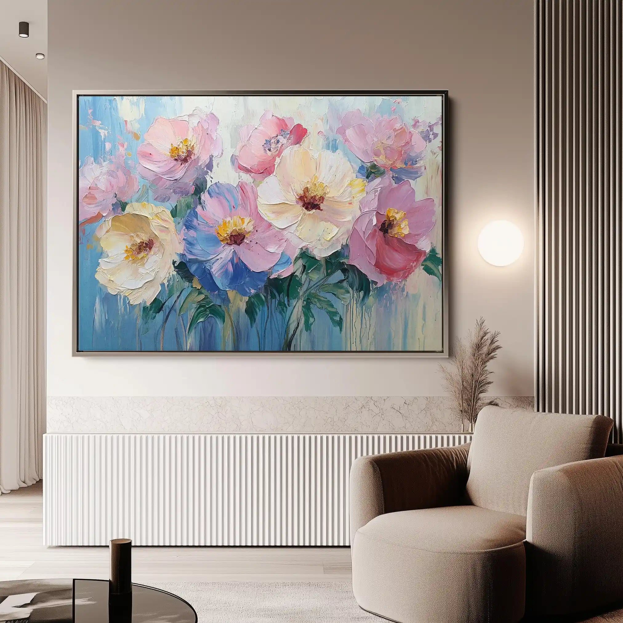 Floral Canvas Wall Art WAD1047-F 90 x 60 cm / Stretched on hidden frame