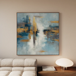 Abstract 1048 Canvas Art 60 x 60 cm / Stretched on hidden frame