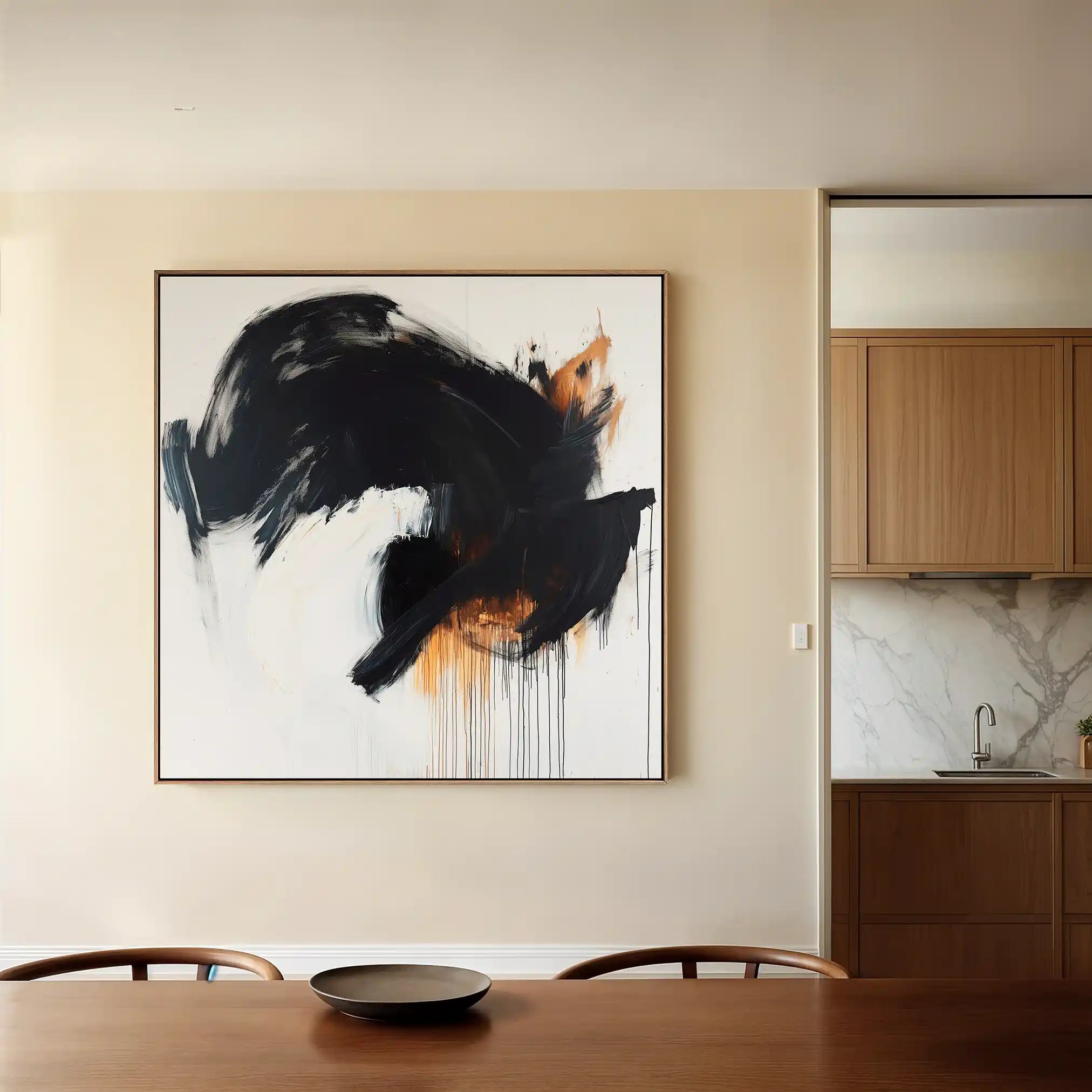 Abstract 1049 Canvas Art 60 x 60 cm / Stretched on hidden frame