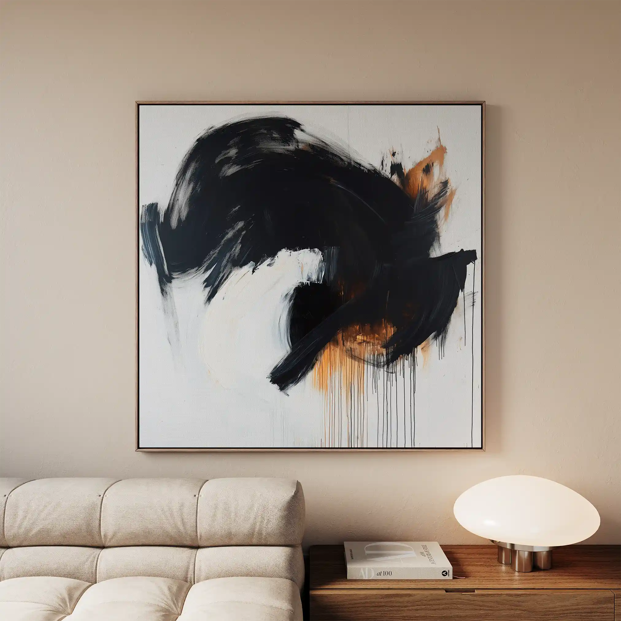 Abstract 1049 Canvas Art 60 x 60 cm / Stretched on hidden frame