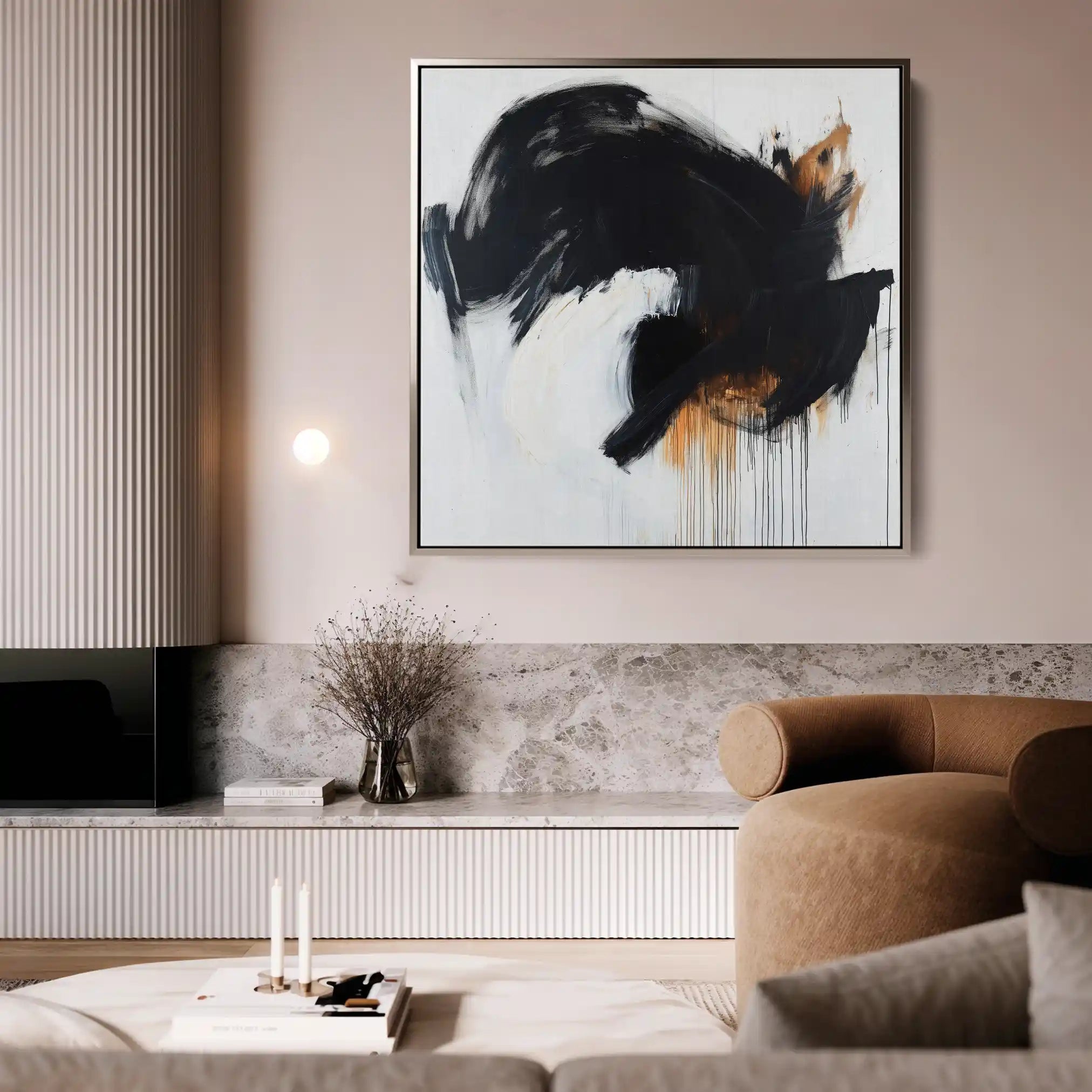 Abstract 1049 Canvas Art 60 x 60 cm / Stretched on hidden frame