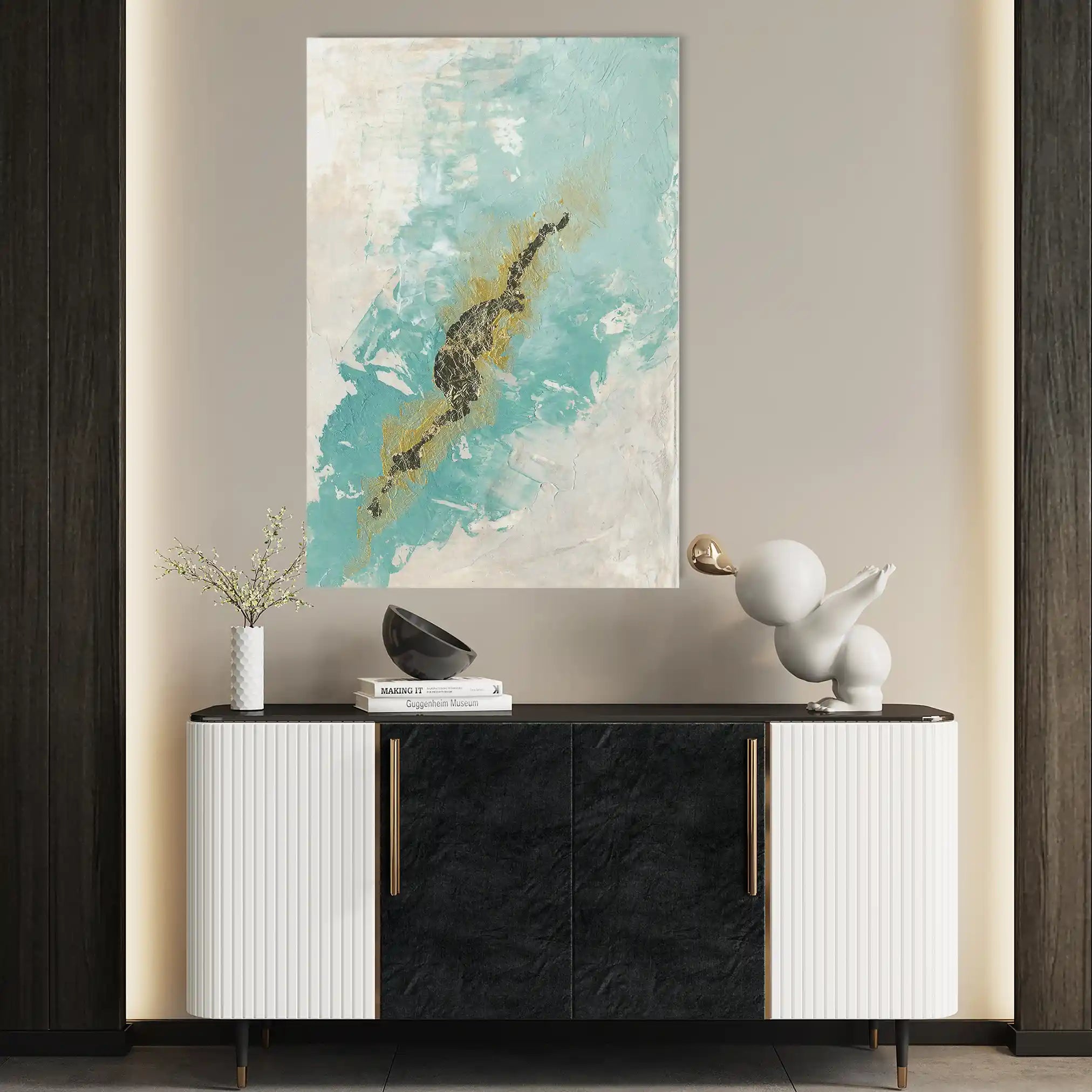 Abstract 105 Canvas Art 60 x 40 cm / Stretched on hidden frame