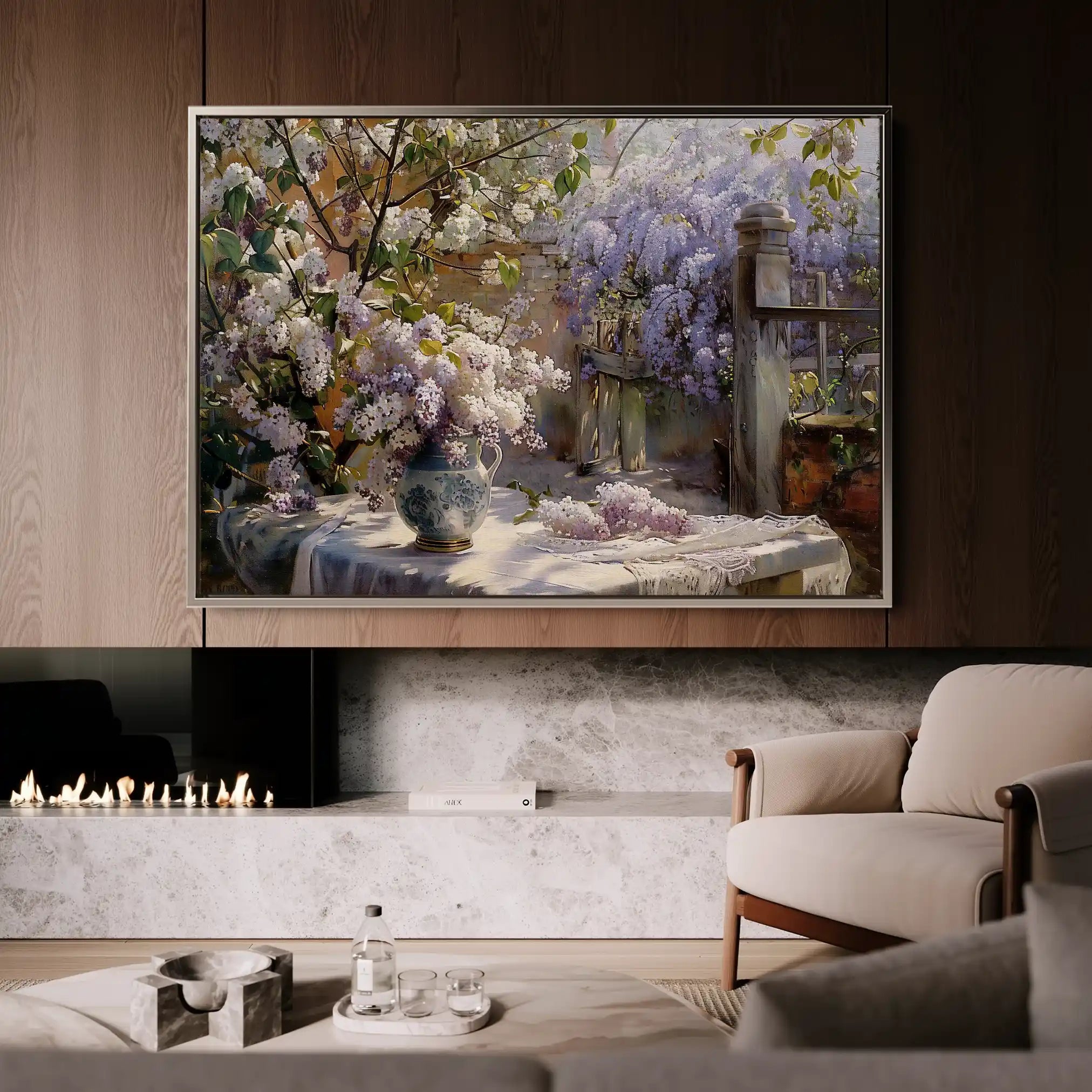 Floral Canvas Wall Art WAD105-F 90 x 60 cm / Stretched on hidden frame