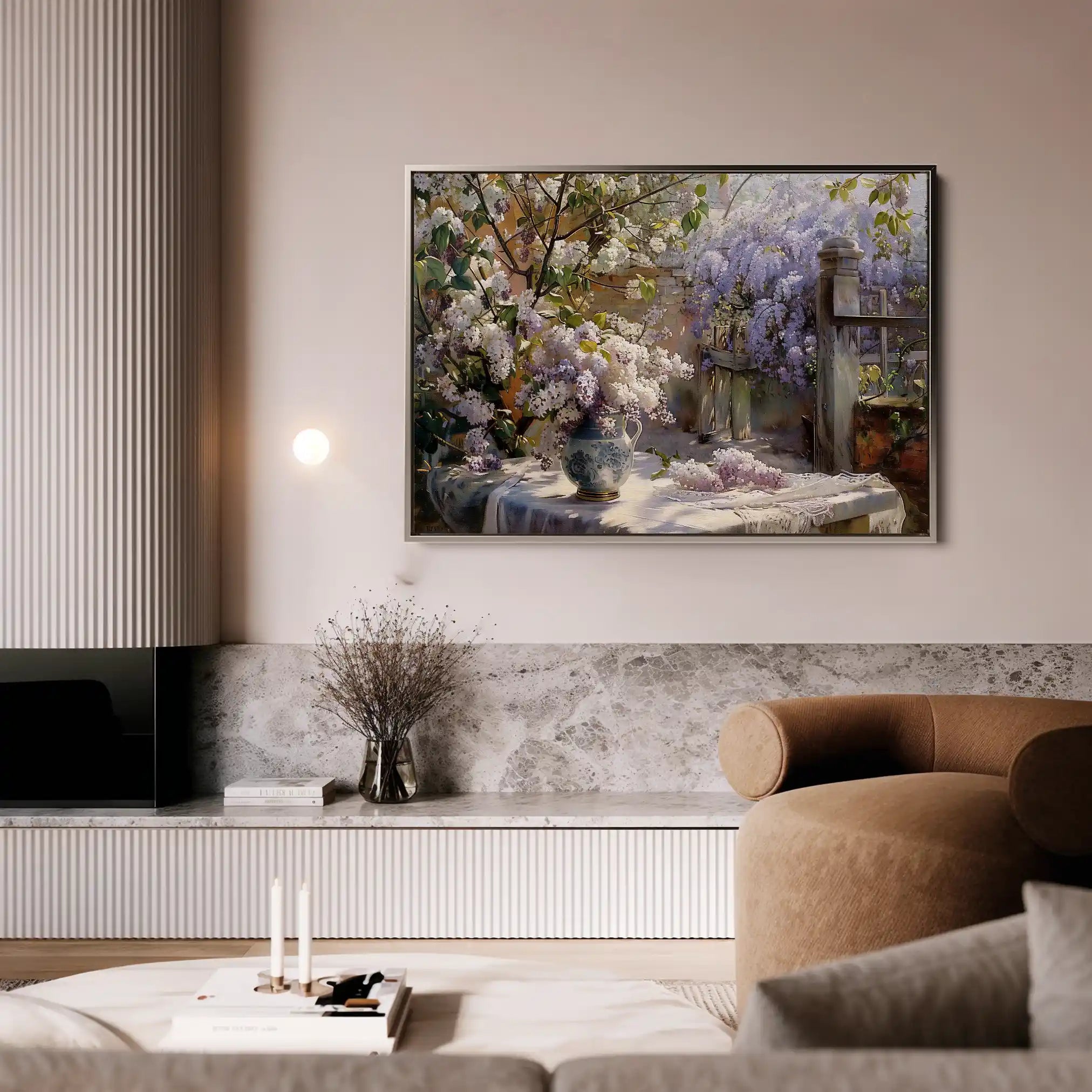 Floral Canvas Wall Art WAD105-F 90 x 60 cm / Stretched on hidden frame