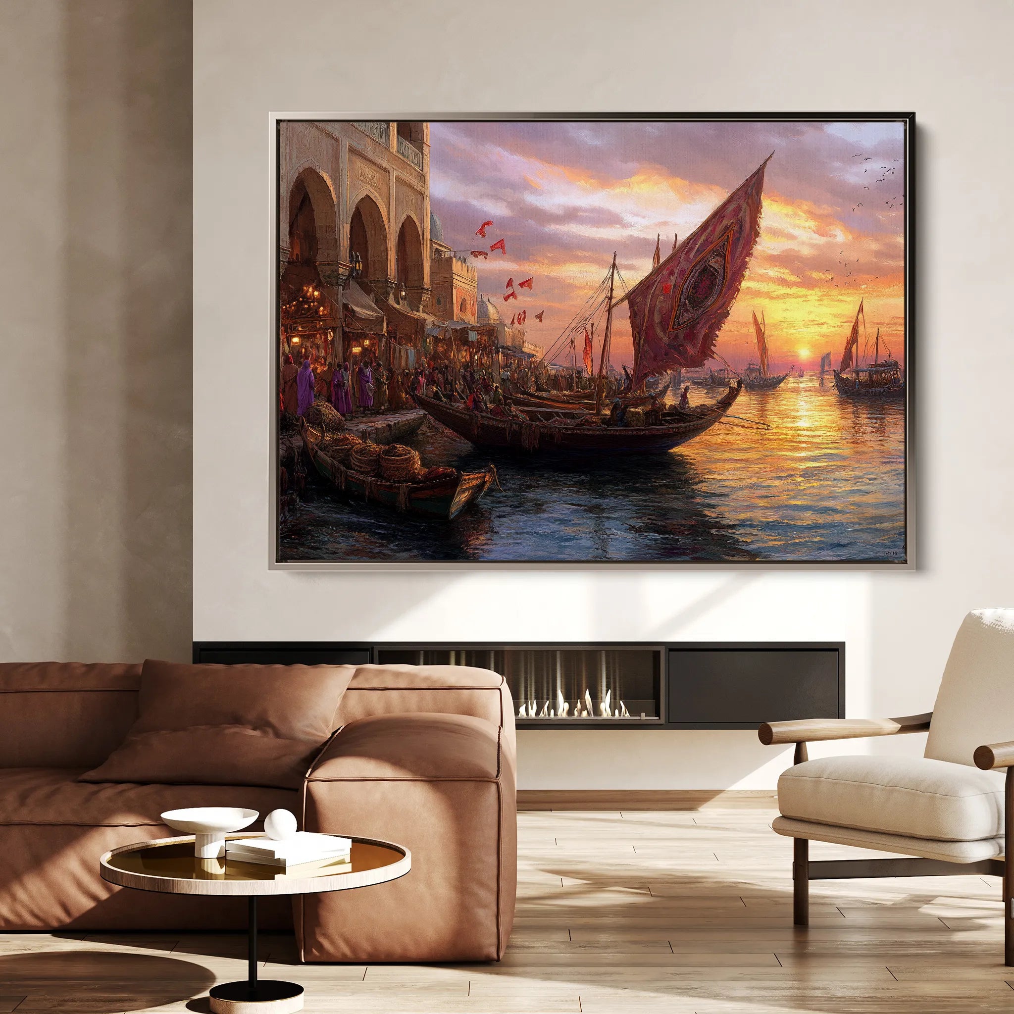 Orientalist Canvas Wall Art WAD105-OR 90 x 60 cm / Stretched on hidden frame