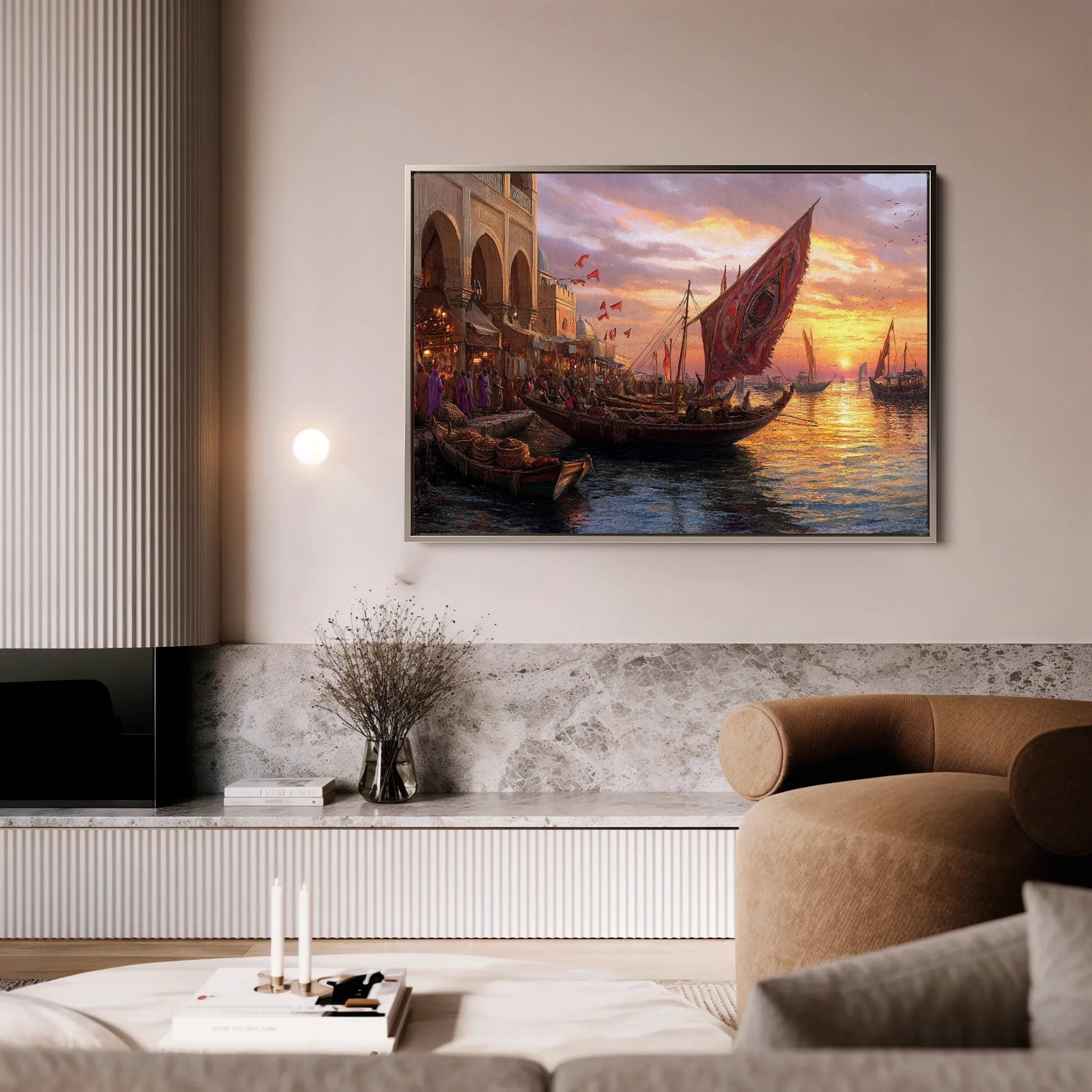 Orientalist Canvas Wall Art WAD105-OR 90 x 60 cm / Stretched on hidden frame