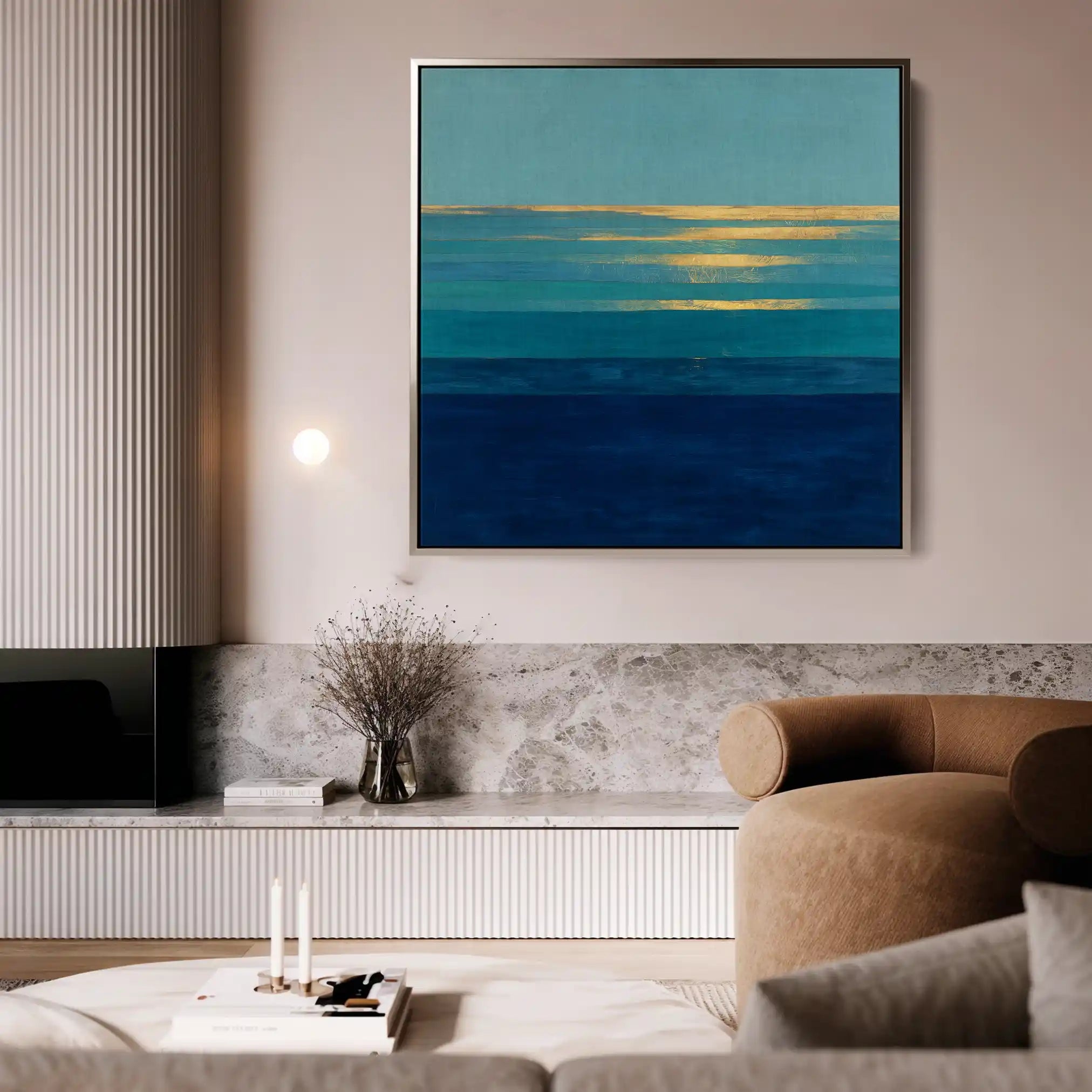 Abstract 1051 Canvas Art 60 x 60 cm / Stretched on hidden frame