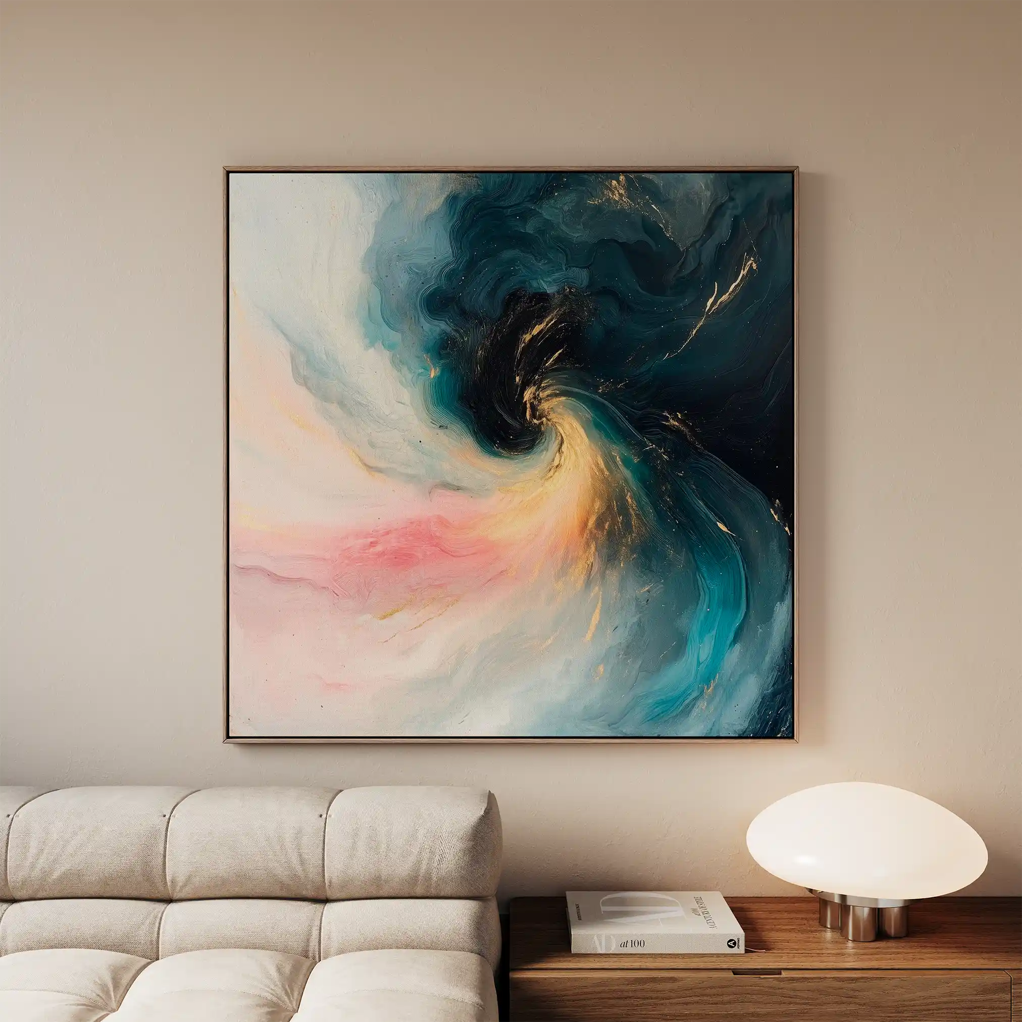 Abstract 1052 Canvas Art 60 x 60 cm / Stretched on hidden frame