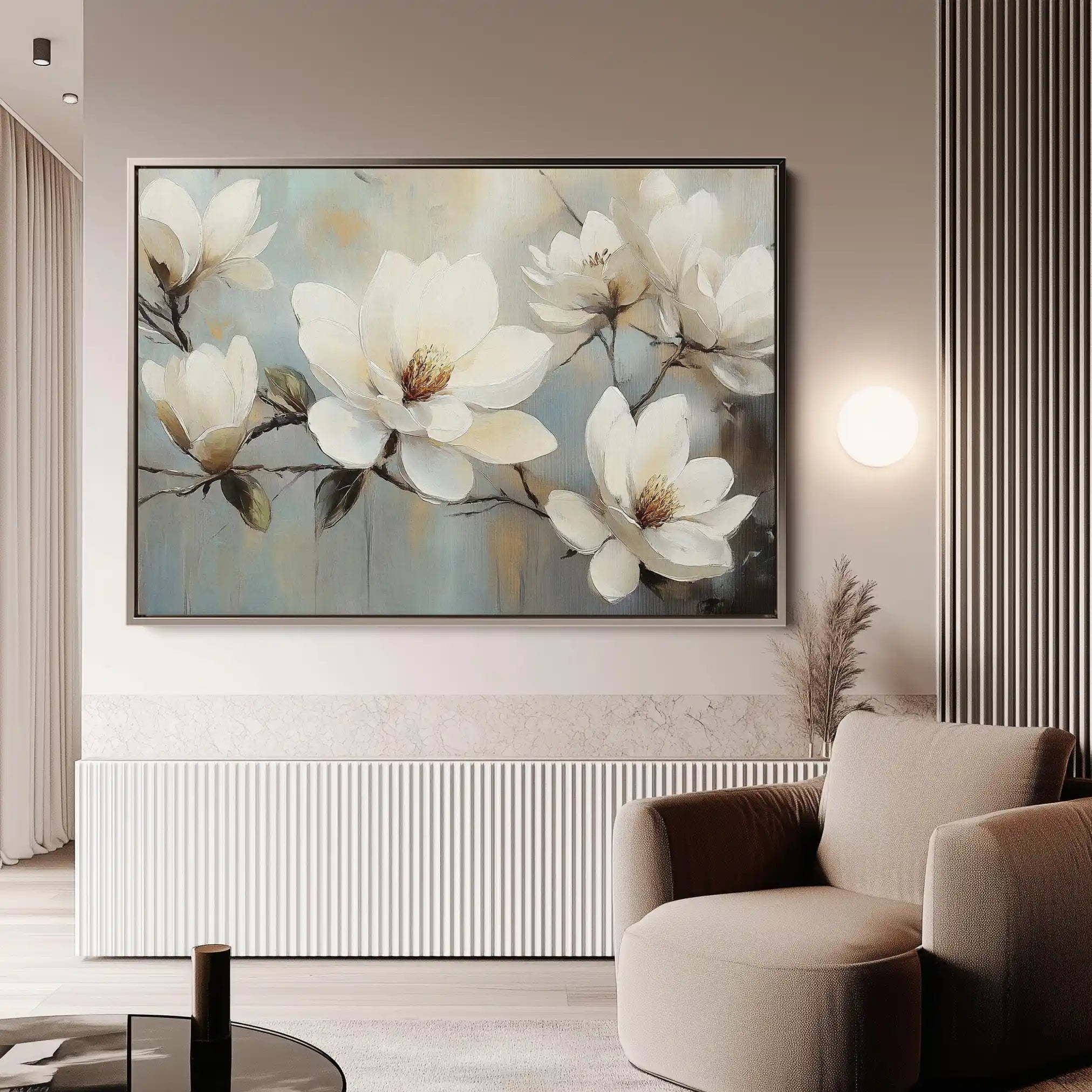 Floral Canvas Wall Art WAD1052-F 90 x 60 cm / Stretched on hidden frame