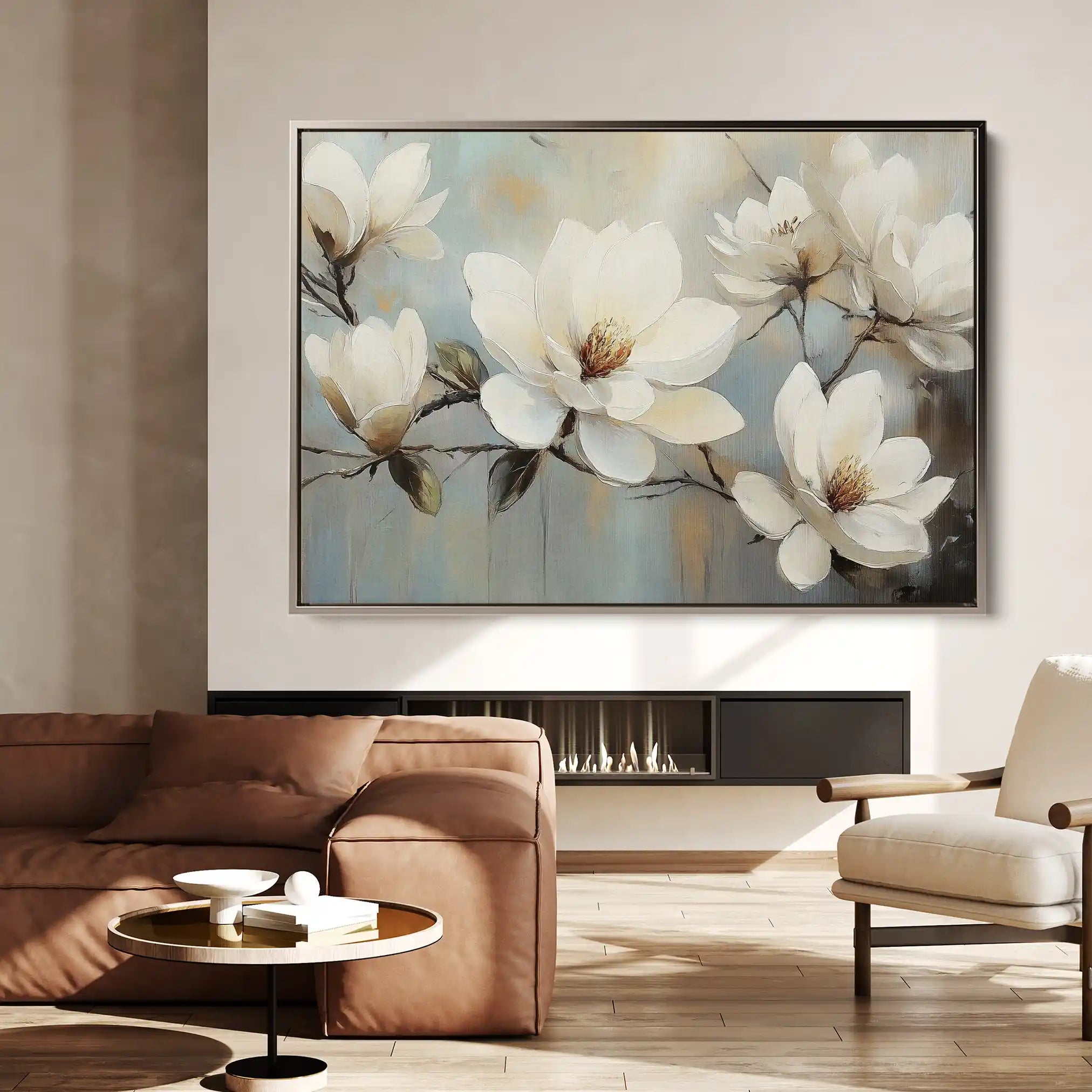 Floral Canvas Wall Art WAD1052-F 90 x 60 cm / Stretched on hidden frame