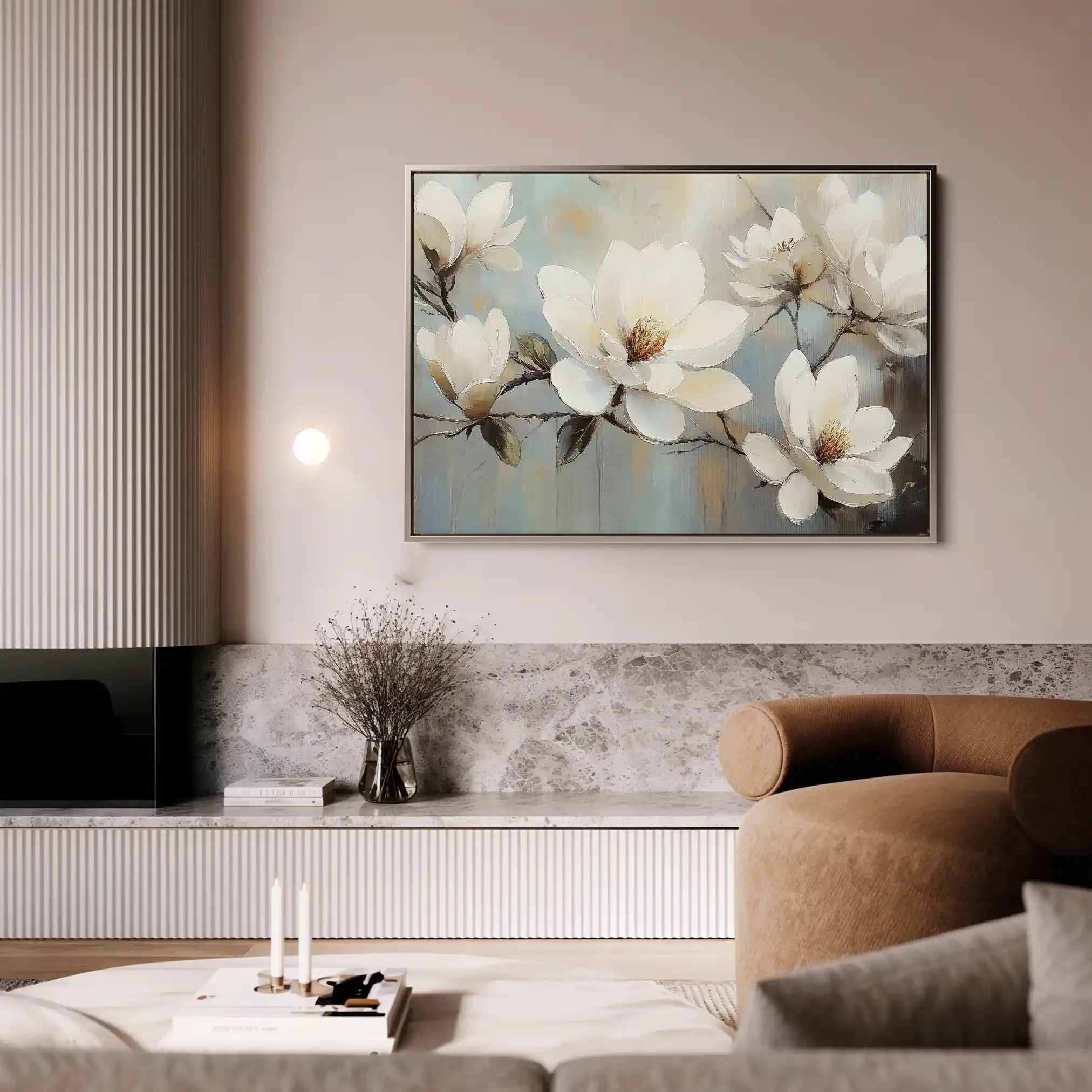 Floral Canvas Wall Art WAD1052-F 90 x 60 cm / Stretched on hidden frame
