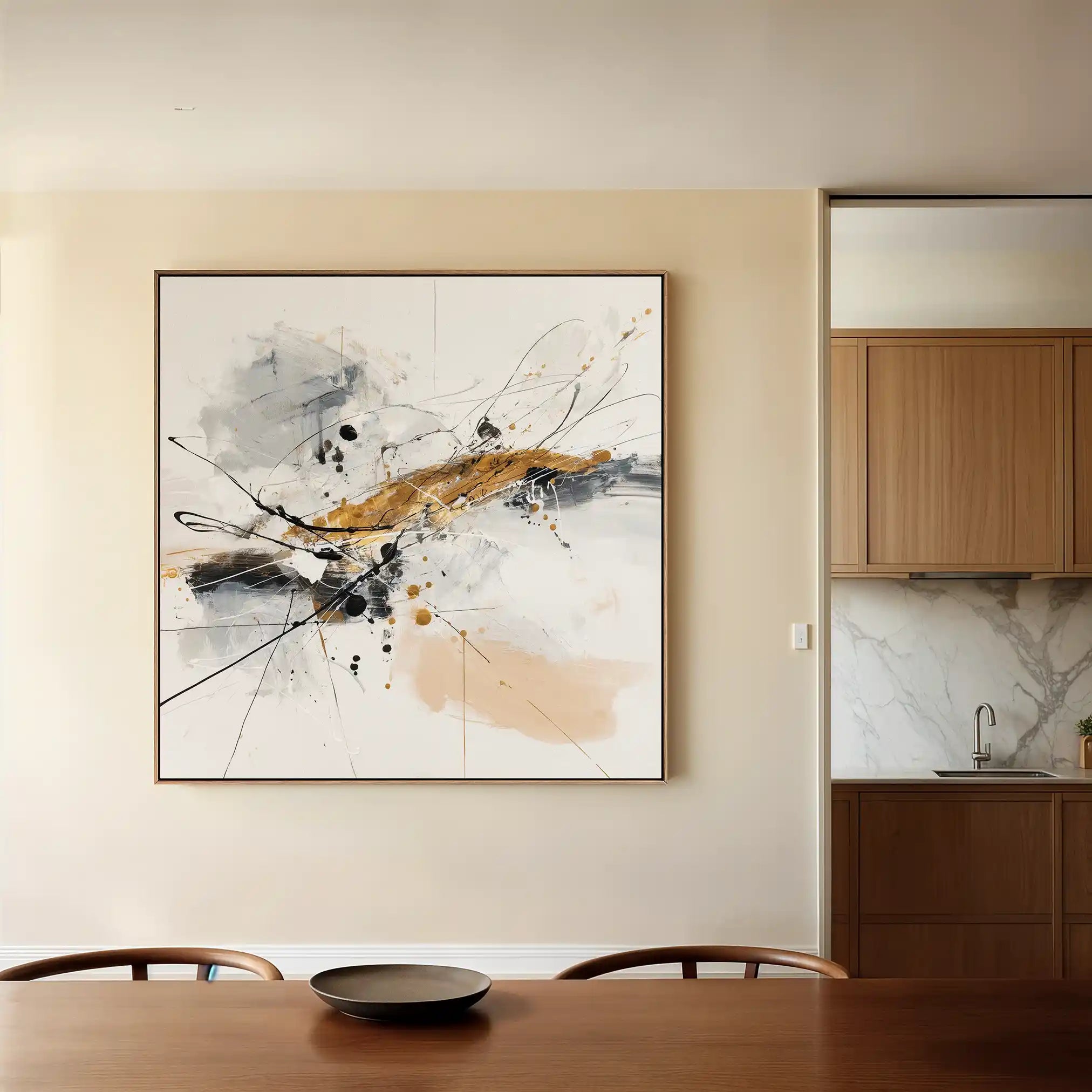 Abstract 1054 Canvas Art 60 x 60 cm / Stretched on hidden frame
