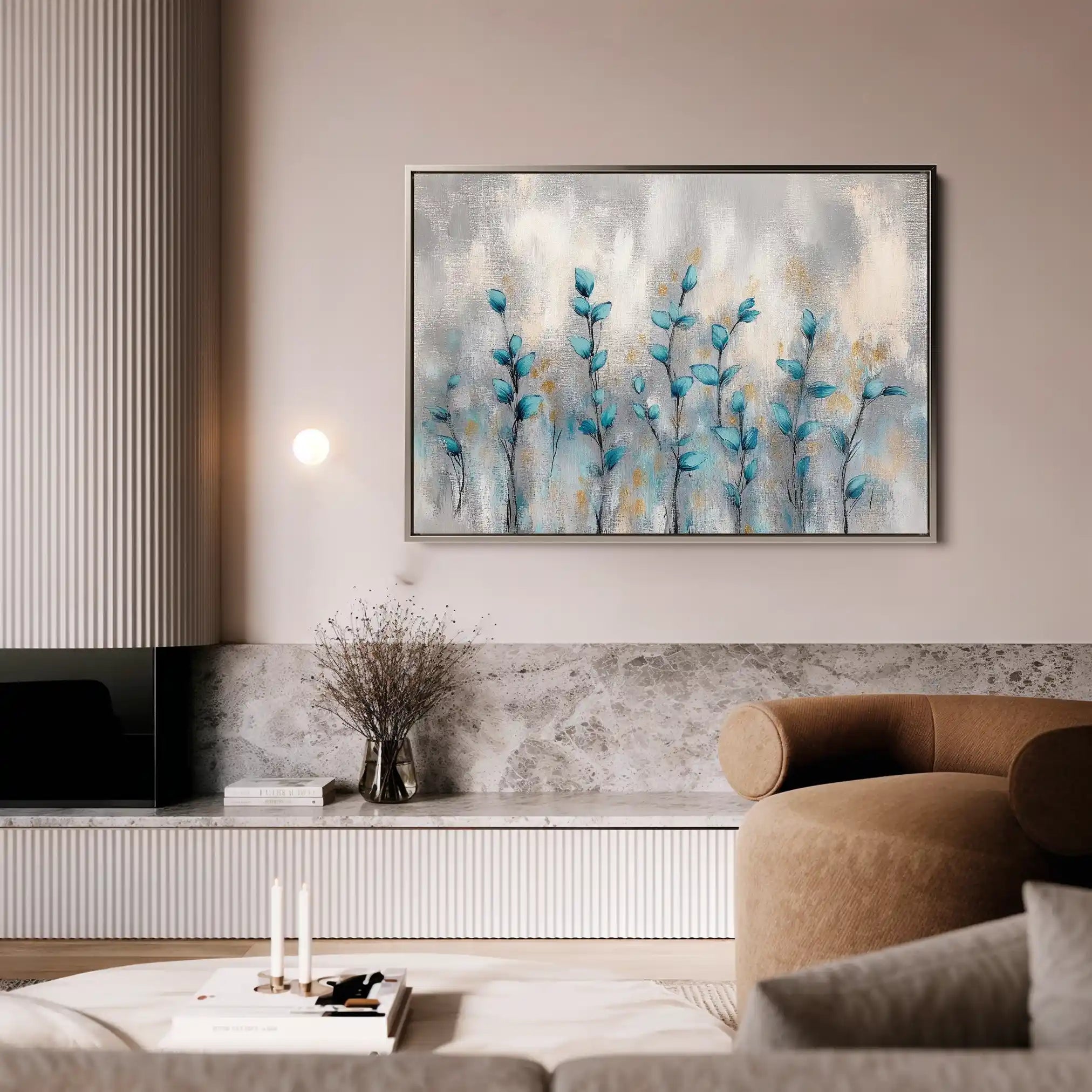 Floral Canvas Wall Art WAD1054-F 90 x 60 cm / Stretched on hidden frame