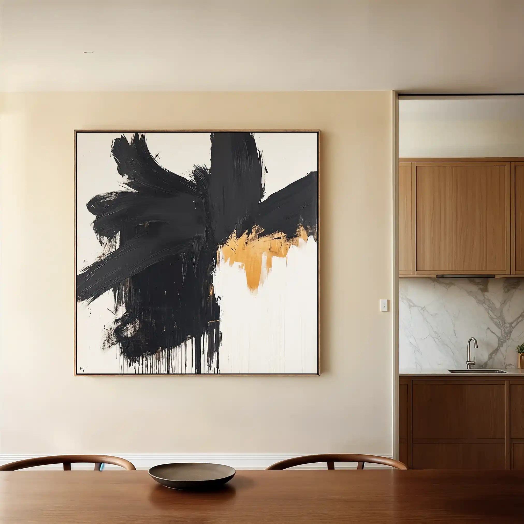 Abstract 1056 Canvas Art 60 x 60 cm / Stretched on hidden frame