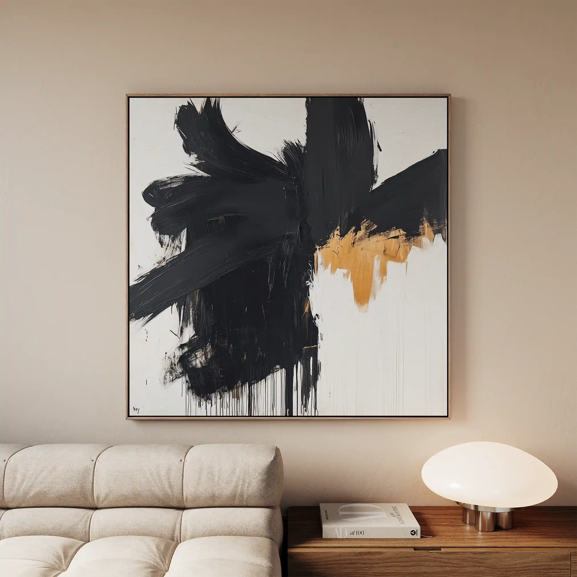 Abstract 1056 Canvas Art 60 x 60 cm / Stretched on hidden frame