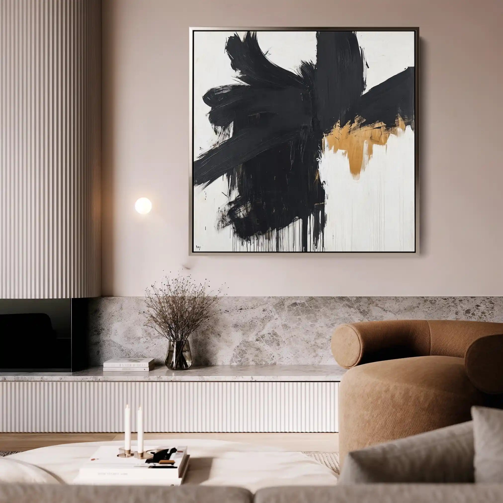 Abstract 1056 Canvas Art 60 x 60 cm / Stretched on hidden frame