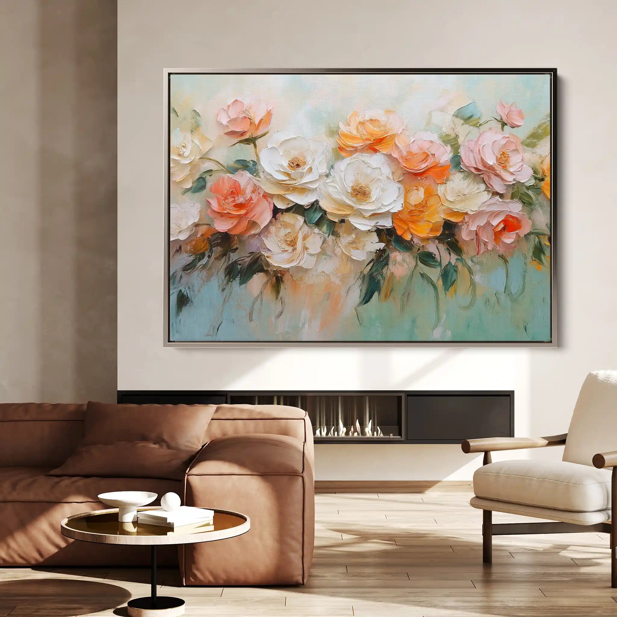 Floral Canvas Wall Art WAD1056-F 90 x 60 cm / Stretched on hidden frame