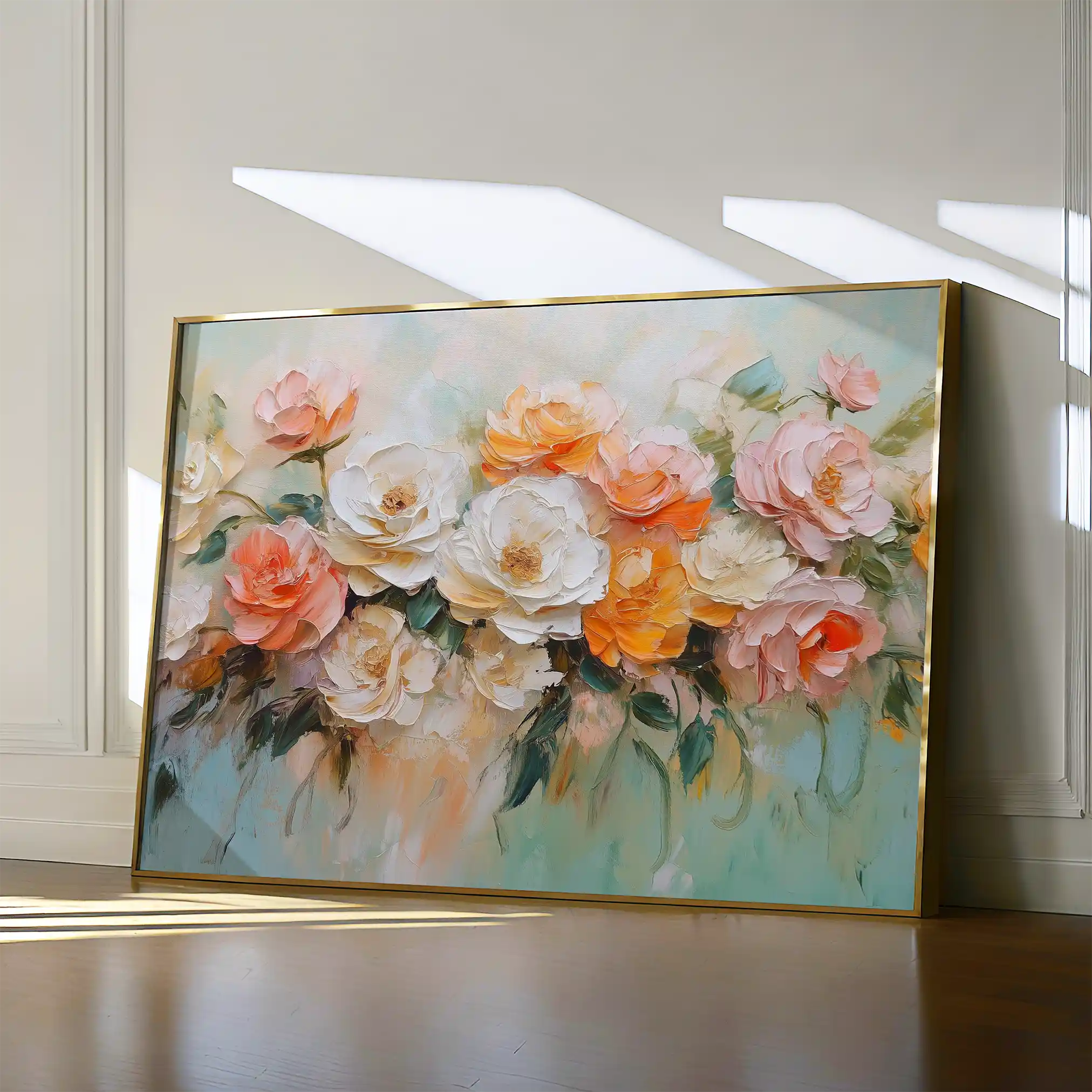 Floral Canvas Wall Art WAD1056-F 90 x 60 cm / Stretched on hidden frame