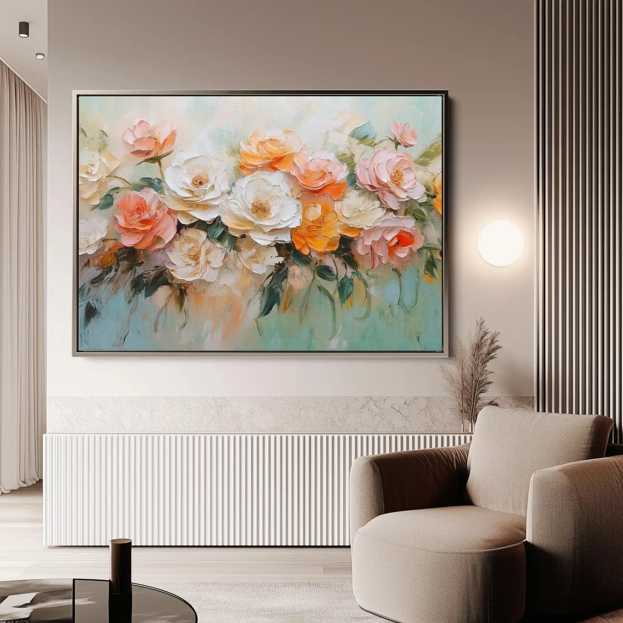 Floral Canvas Wall Art WAD1056-F 90 x 60 cm / Stretched on hidden frame