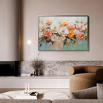 Floral Canvas Wall Art WAD1056-F 90 x 60 cm / Stretched on hidden frame