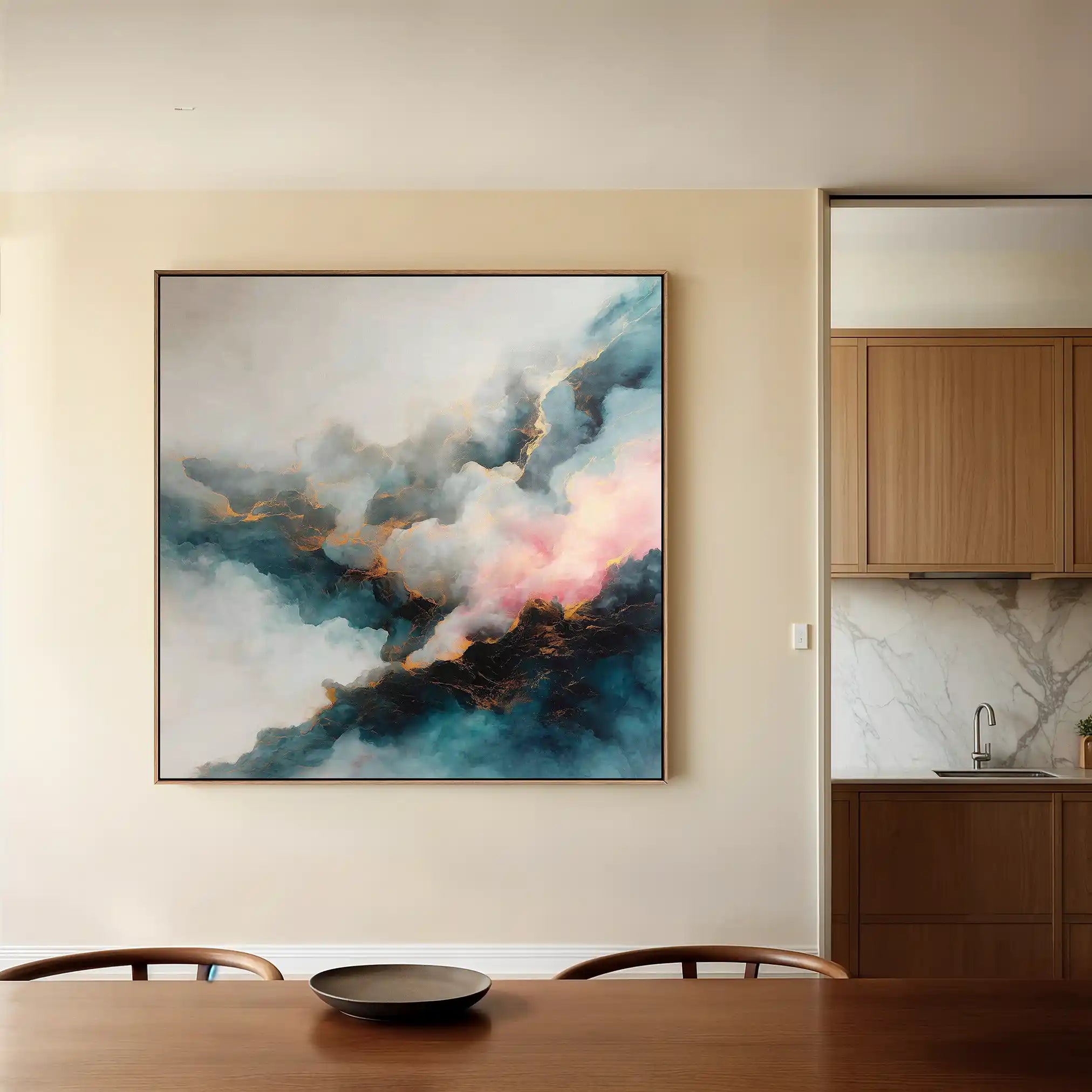 Abstract 1057 Canvas Art 60 x 60 cm / Stretched on hidden frame