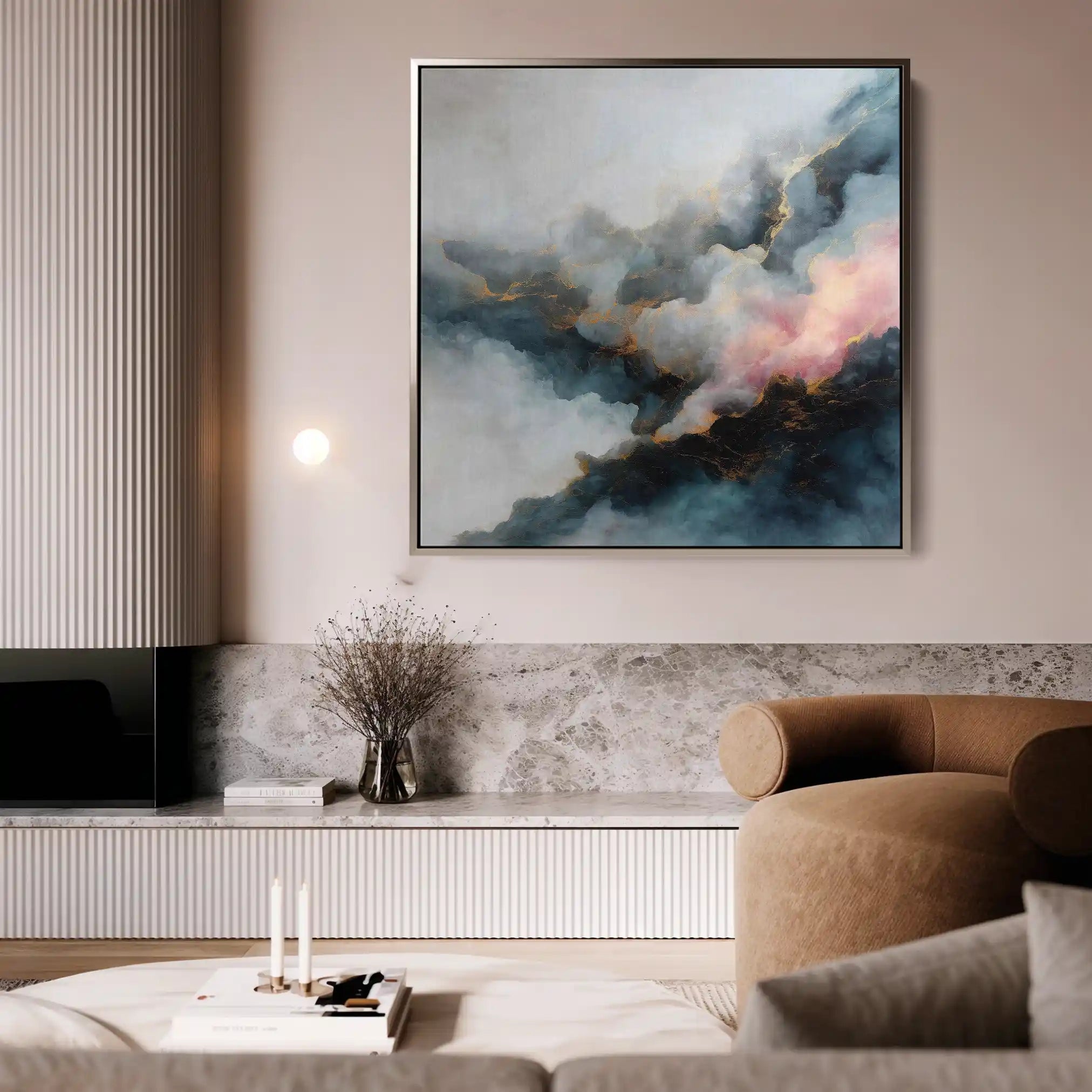 Abstract 1057 Canvas Art 60 x 60 cm / Stretched on hidden frame