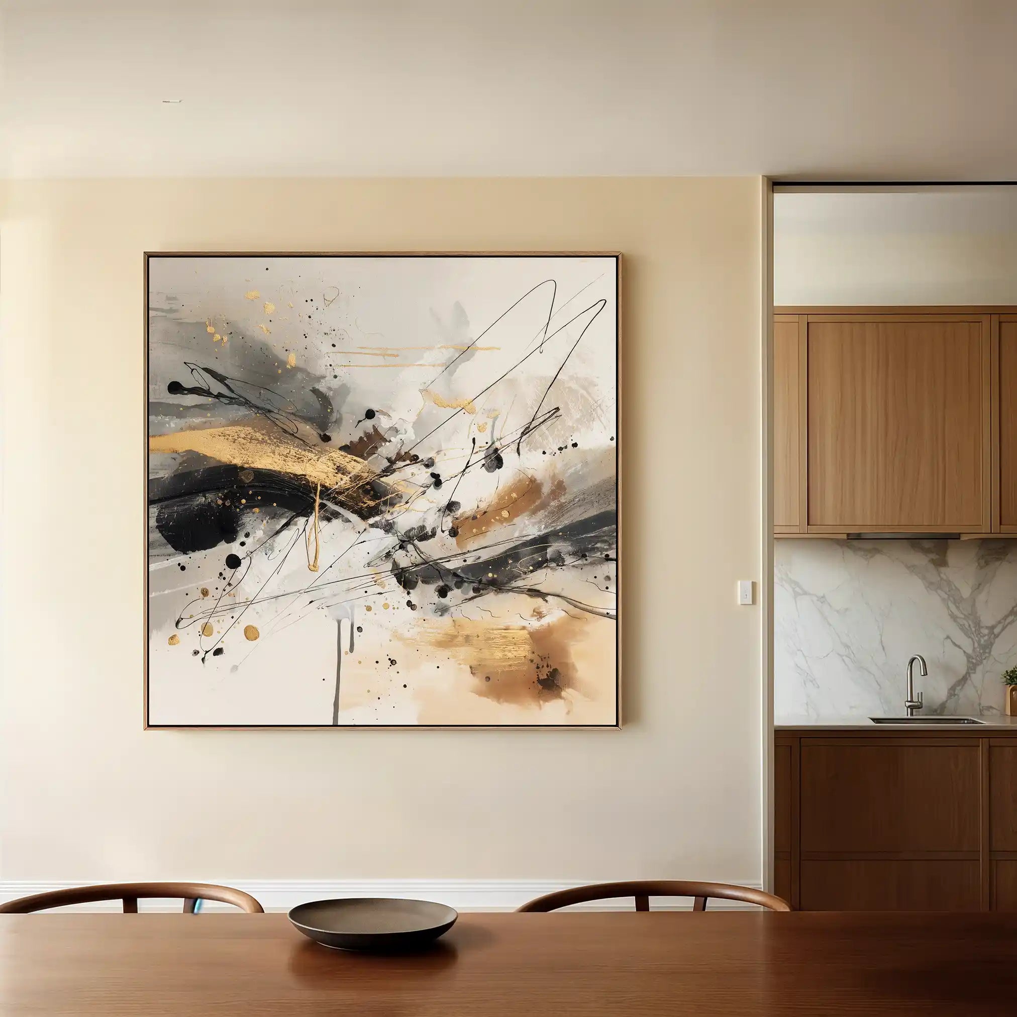 Abstract 1058 Canvas Art 60 x 60 cm / Stretched on hidden frame