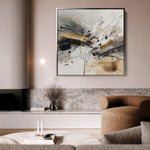 Abstract 1058 Canvas Art 60 x 60 cm / Stretched on hidden frame