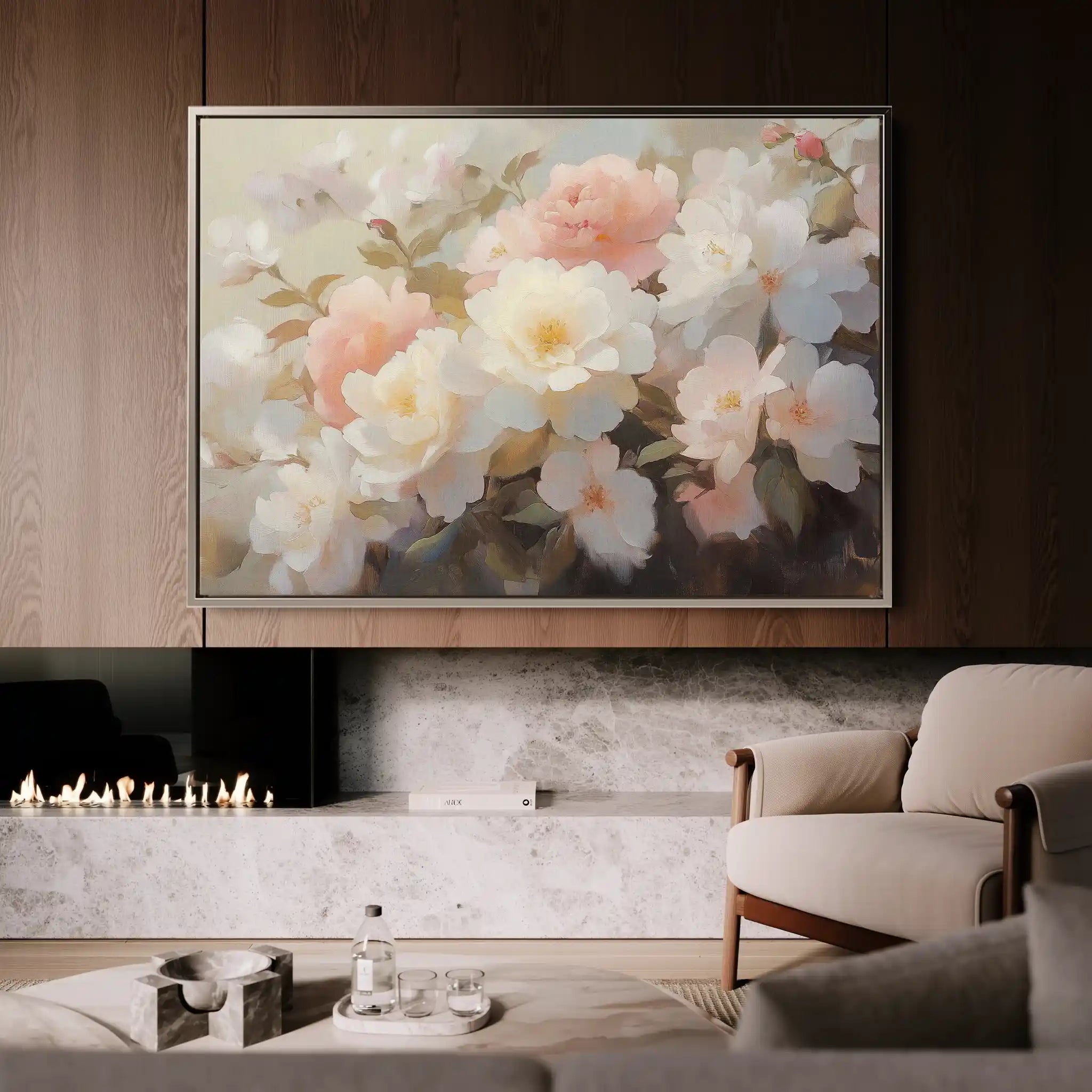 Floral Canvas Wall Art WAD1058-F 90 x 60 cm / Stretched on hidden frame