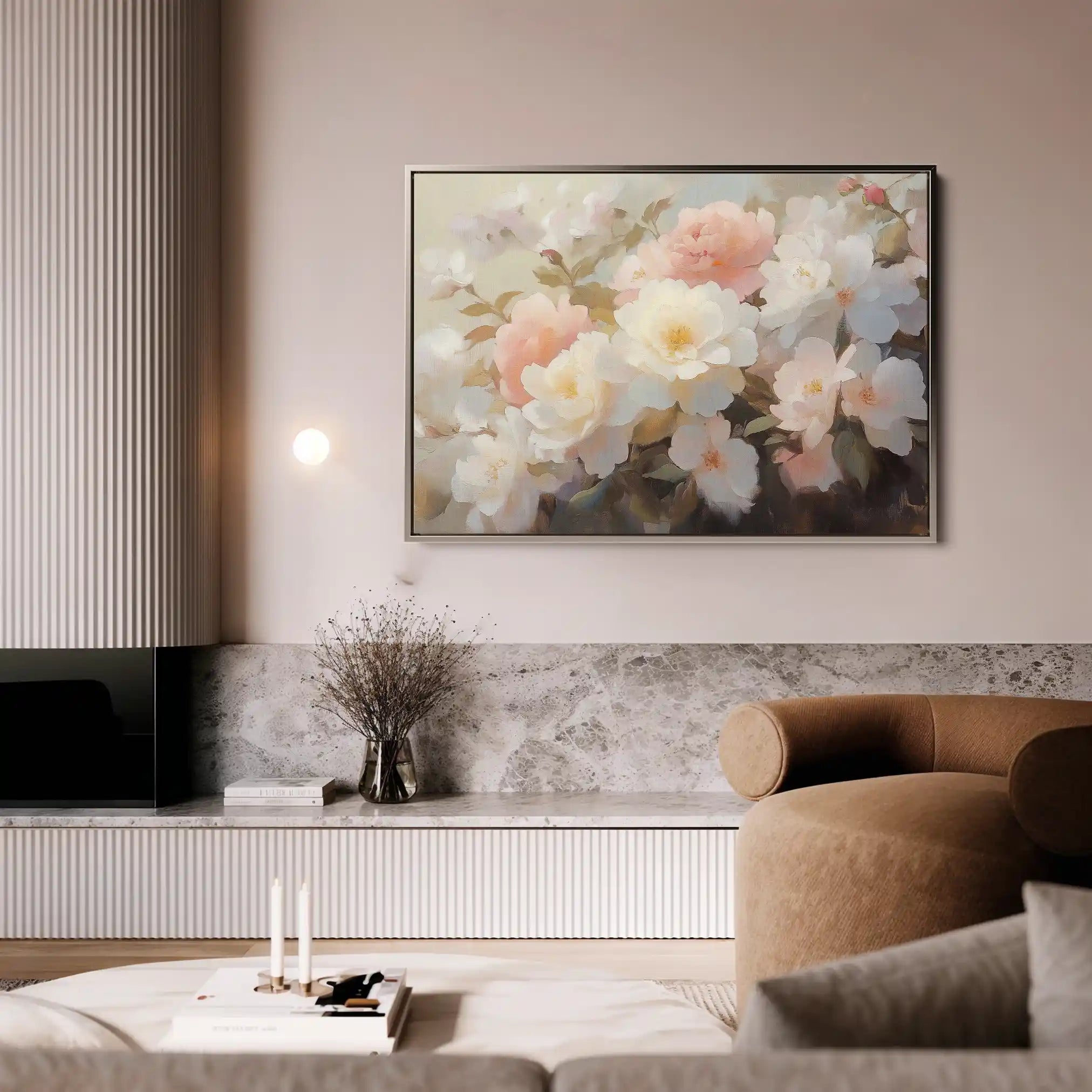 Floral Canvas Wall Art WAD1058-F 90 x 60 cm / Stretched on hidden frame
