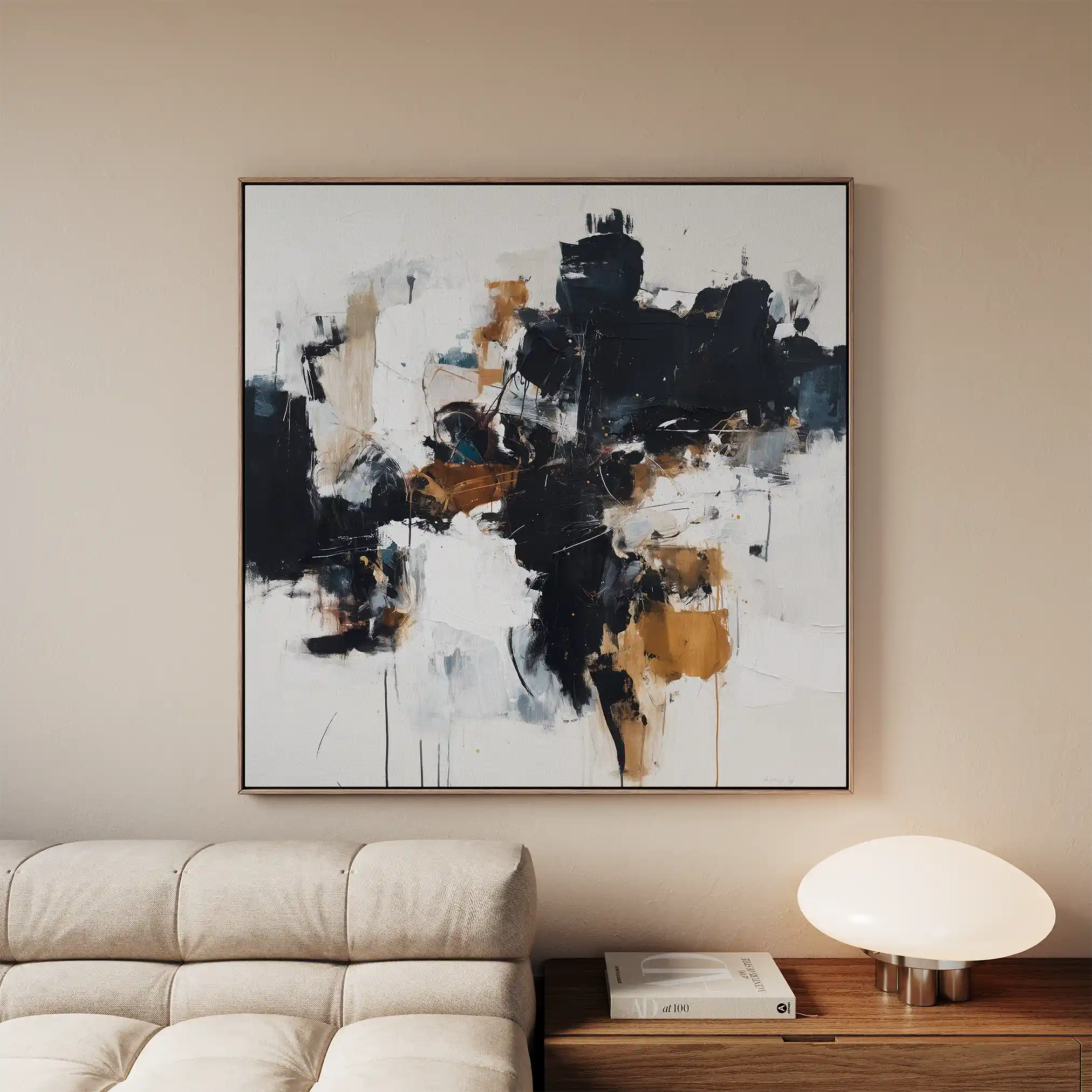 Abstract 1059 Canvas Art 60 x 60 cm / Stretched on hidden frame