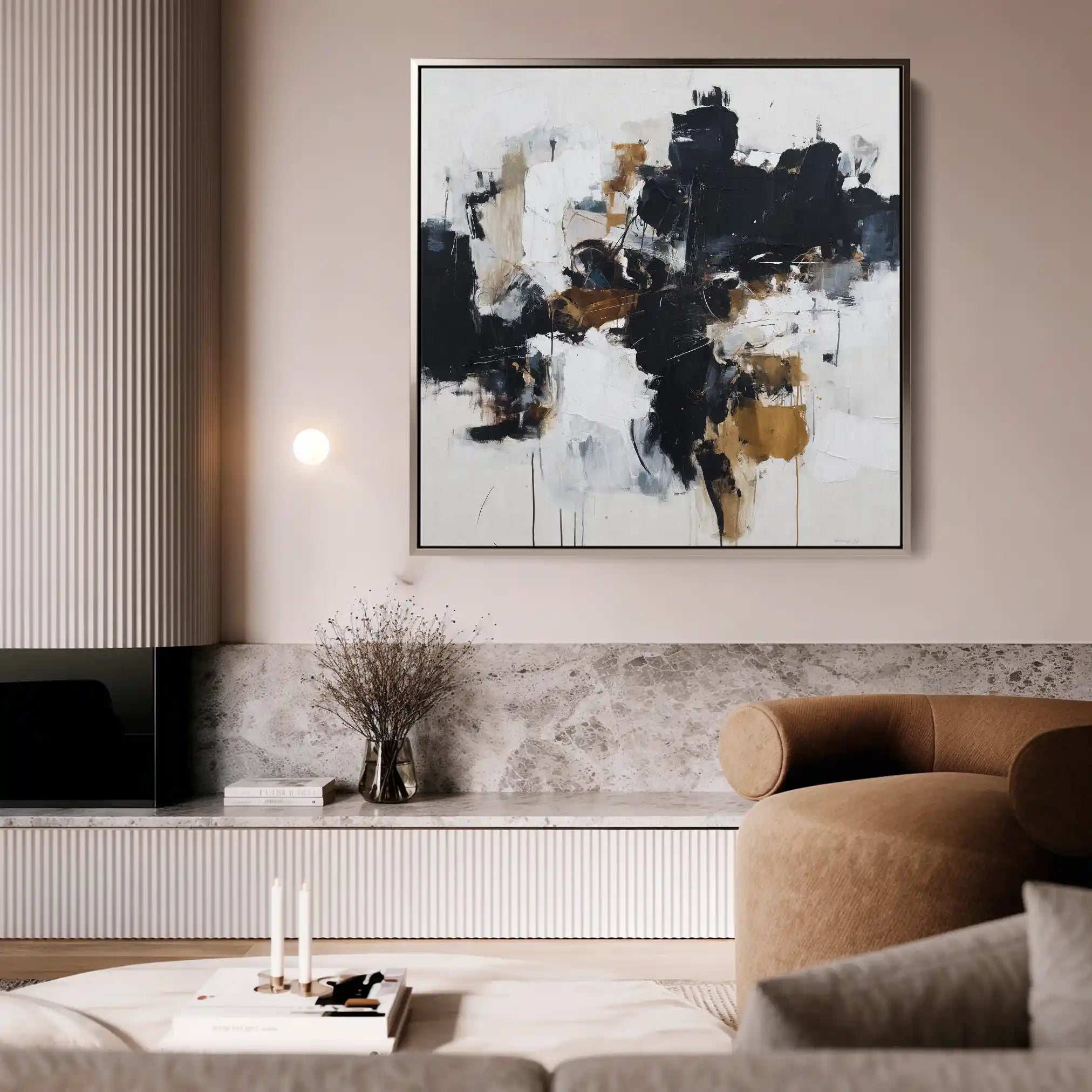 Abstract 1059 Canvas Art 60 x 60 cm / Stretched on hidden frame