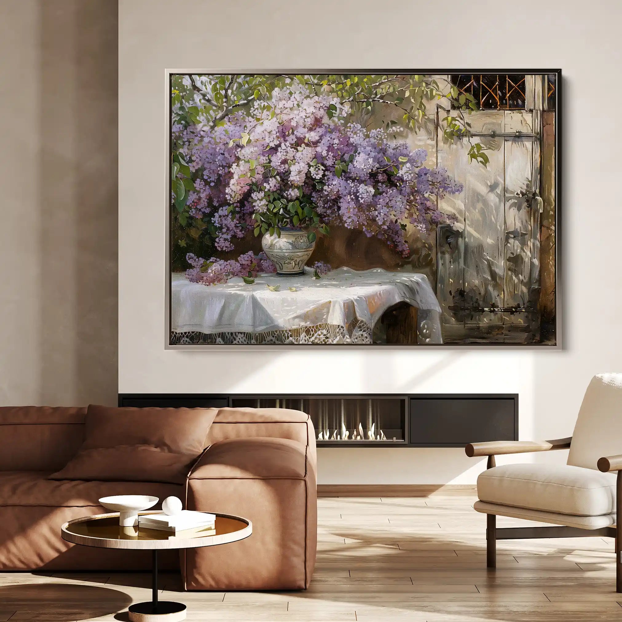 Floral Canvas Wall Art WAD106-F 90 x 60 cm / Stretched on hidden frame