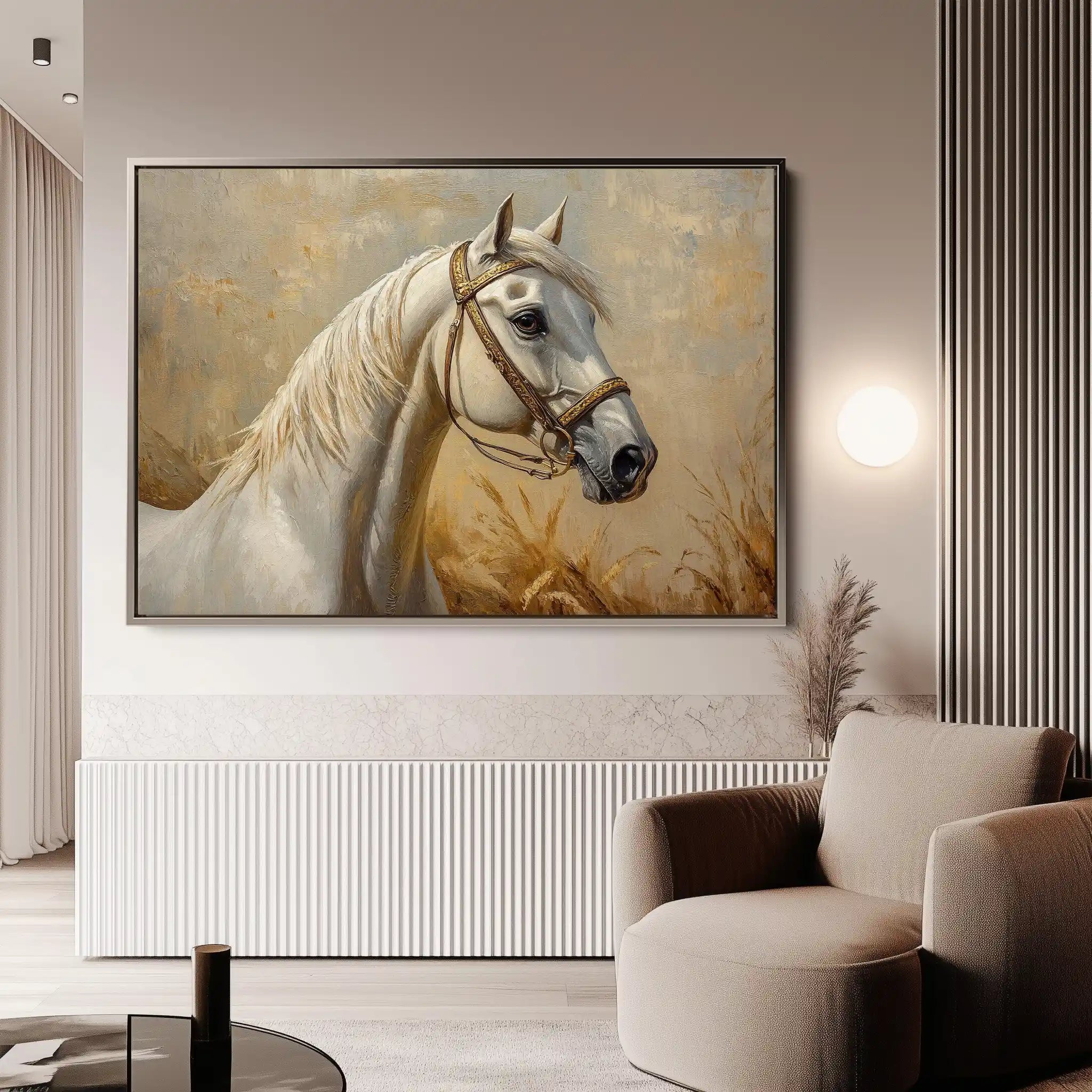 Horses 106 Canvas Art 90 x 60 cm / Stretched on hidden frame