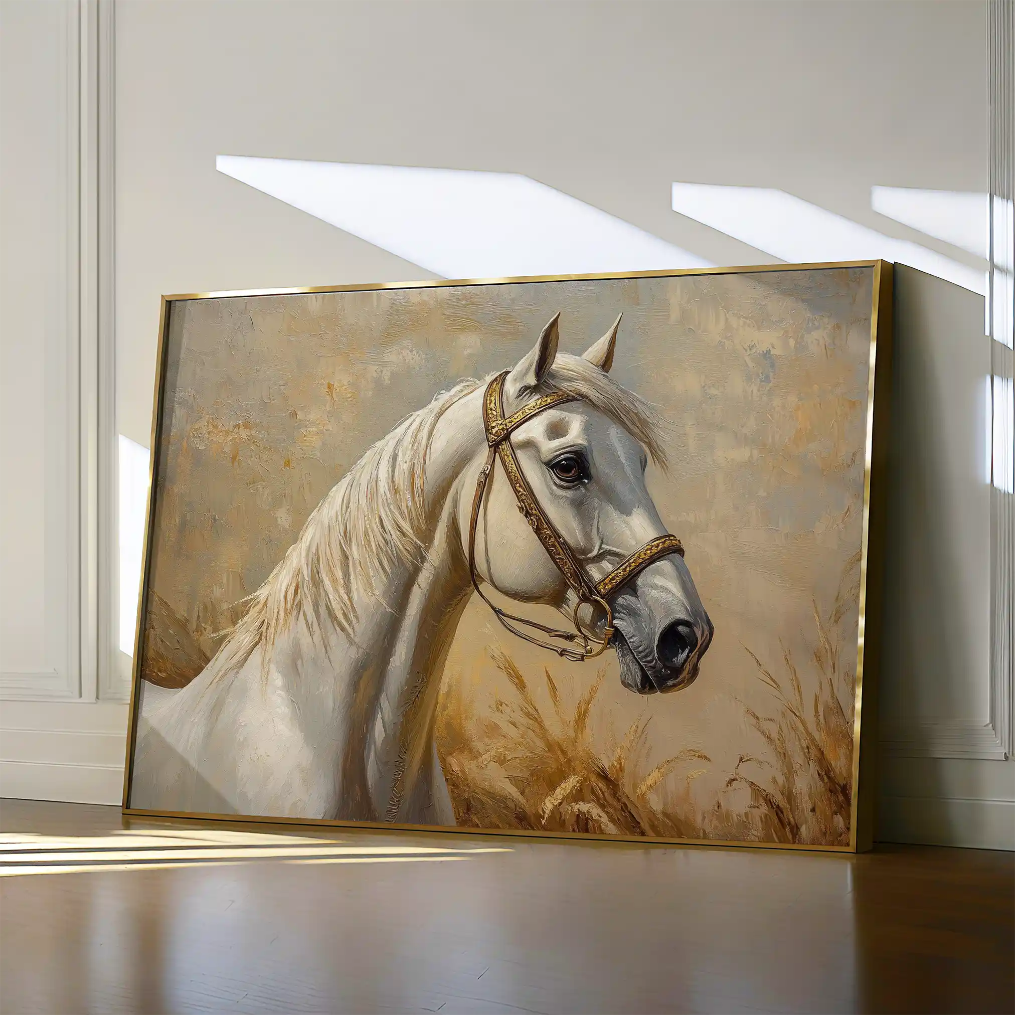 Horses 106 Canvas Art 90 x 60 cm / Stretched on hidden frame
